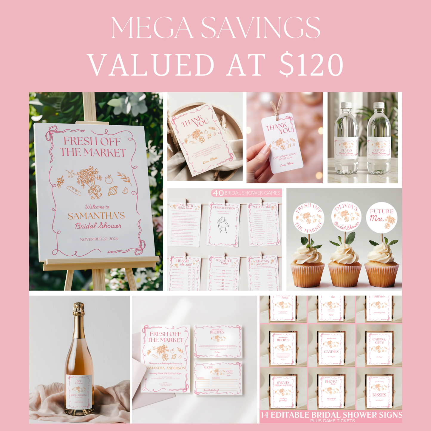 Spring Fresh Off The Market Bridal Shower bundle