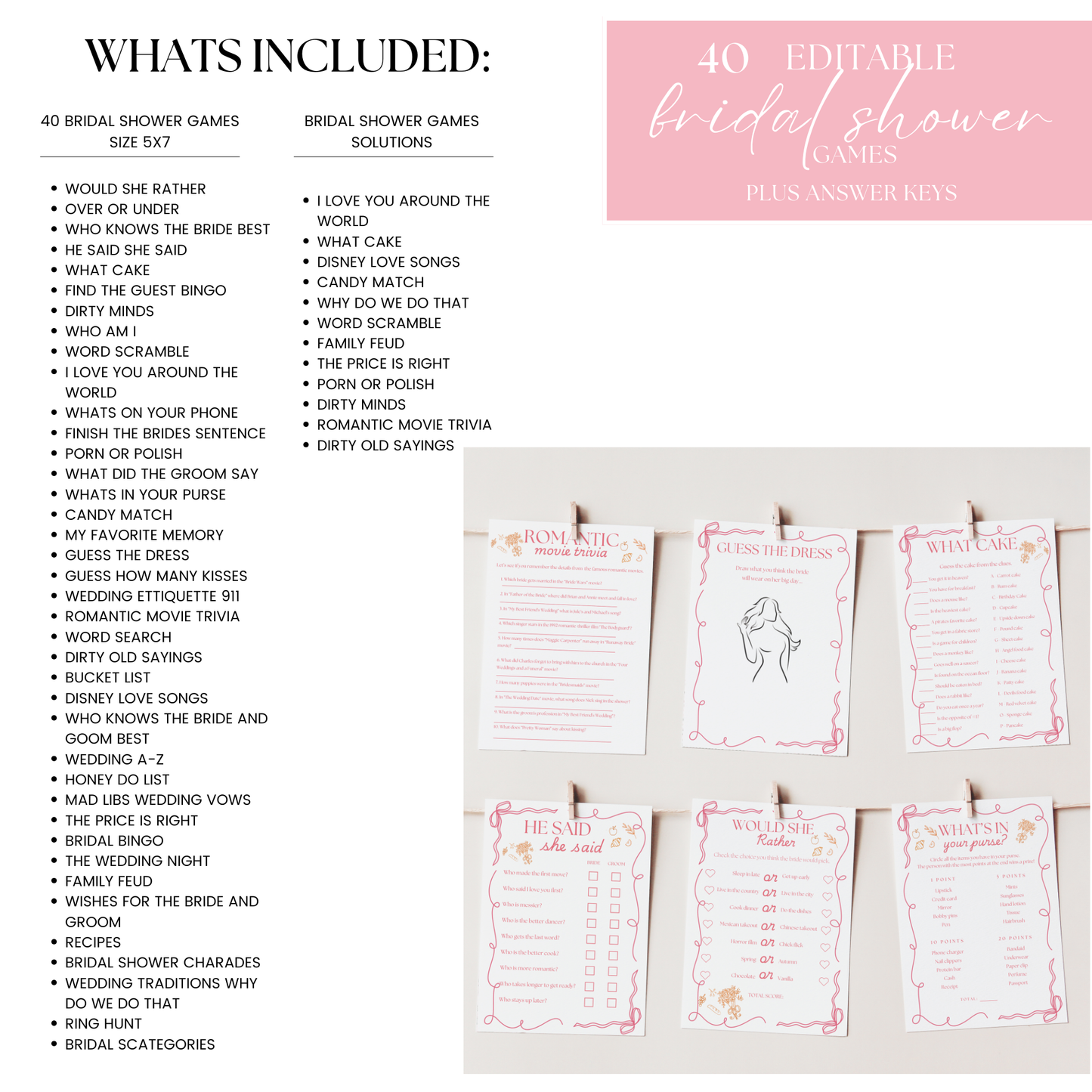 Spring Fresh Off The Market Bridal Shower bundle