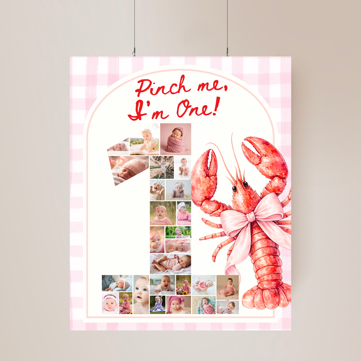 Pink Pinch Me I'm One Birthday Party Set (Everything You Need)