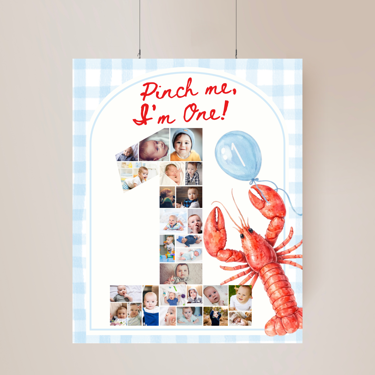 Blue Pinch Me I'm One Birthday Party Set (Everything You Need)