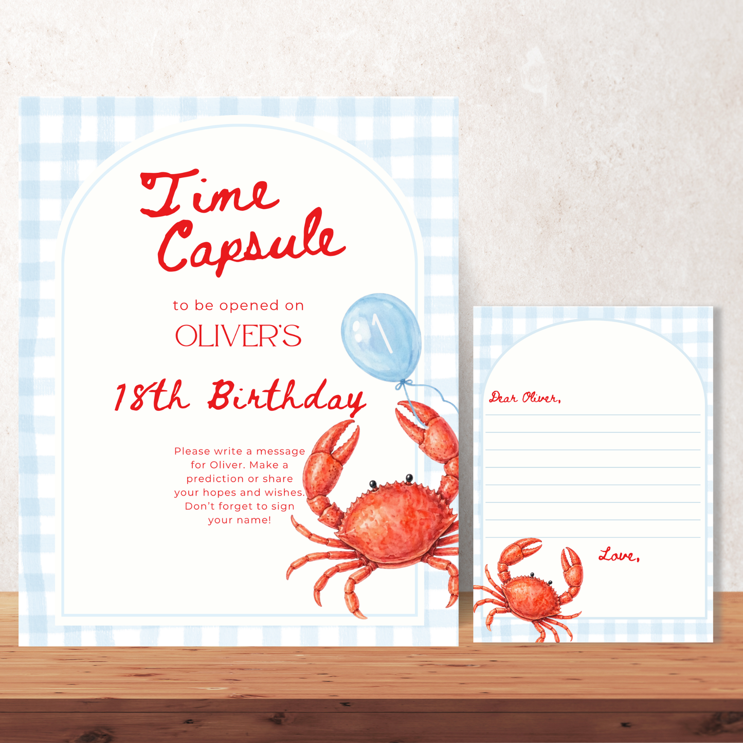 Blue Crab Pinch Me I'm One Birthday Party Set (Everything You Need)