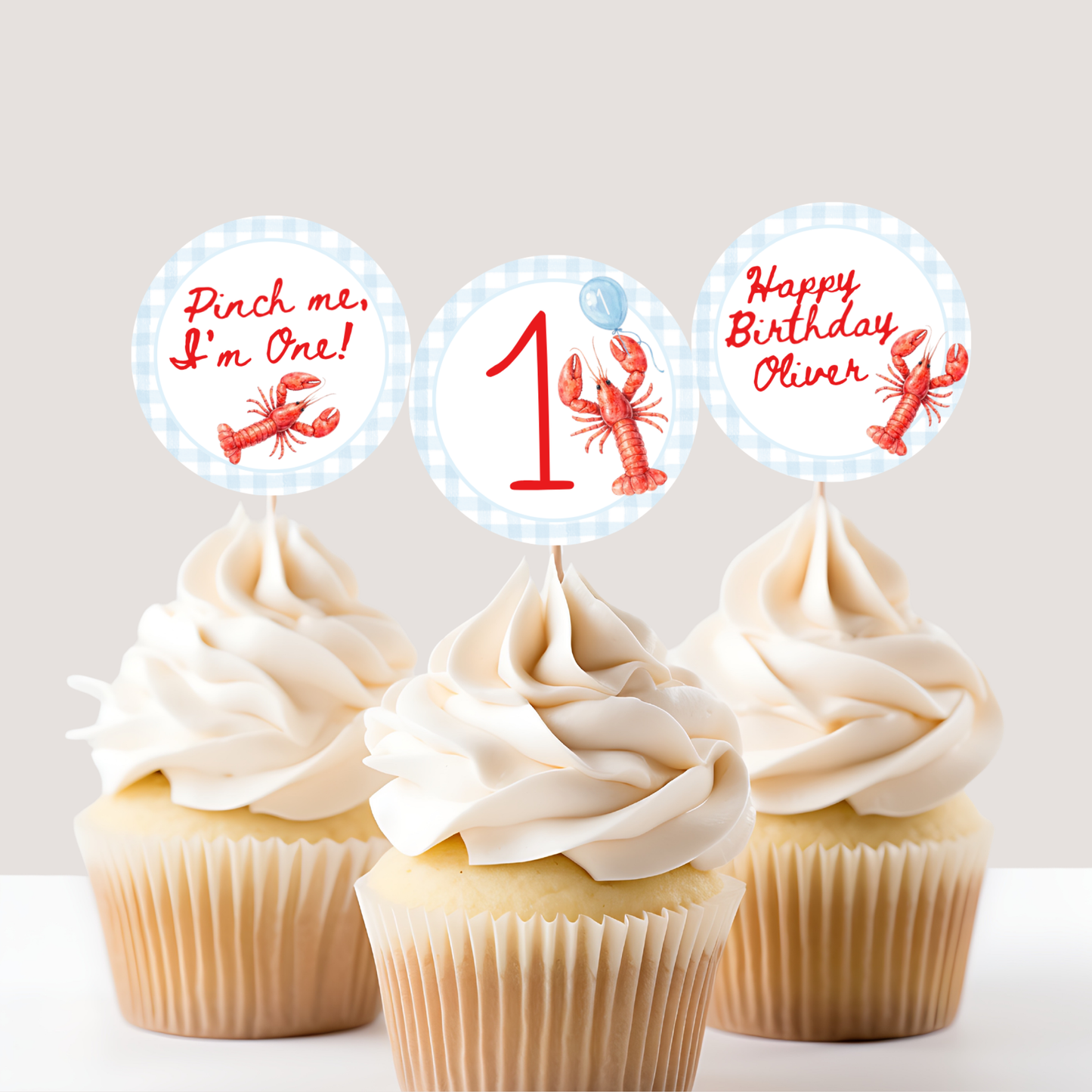 Blue Pinch Me I'm One Birthday Party Set (Everything You Need)
