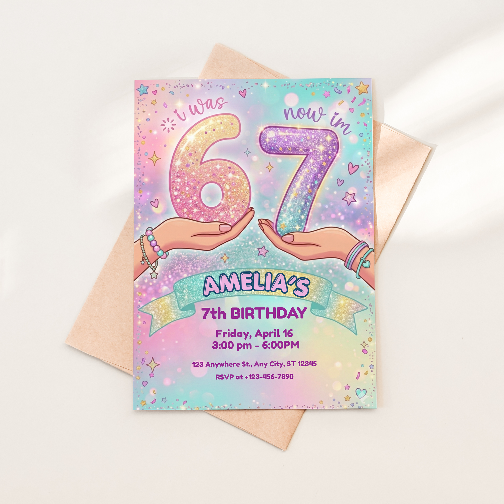 6 7 Birthday Invite, I Was 6 Now Im 7, Instant Download, 7Th Birthday Invite, 6 To 7 Birthday, 6-7 Meme Invitation, Bruh Birthday Invite, Six Seven Party, I Was 6 Now I'M 7, Six To Seven, Bruh 6-7, Six Seven Birthday, Graffiti 6-7