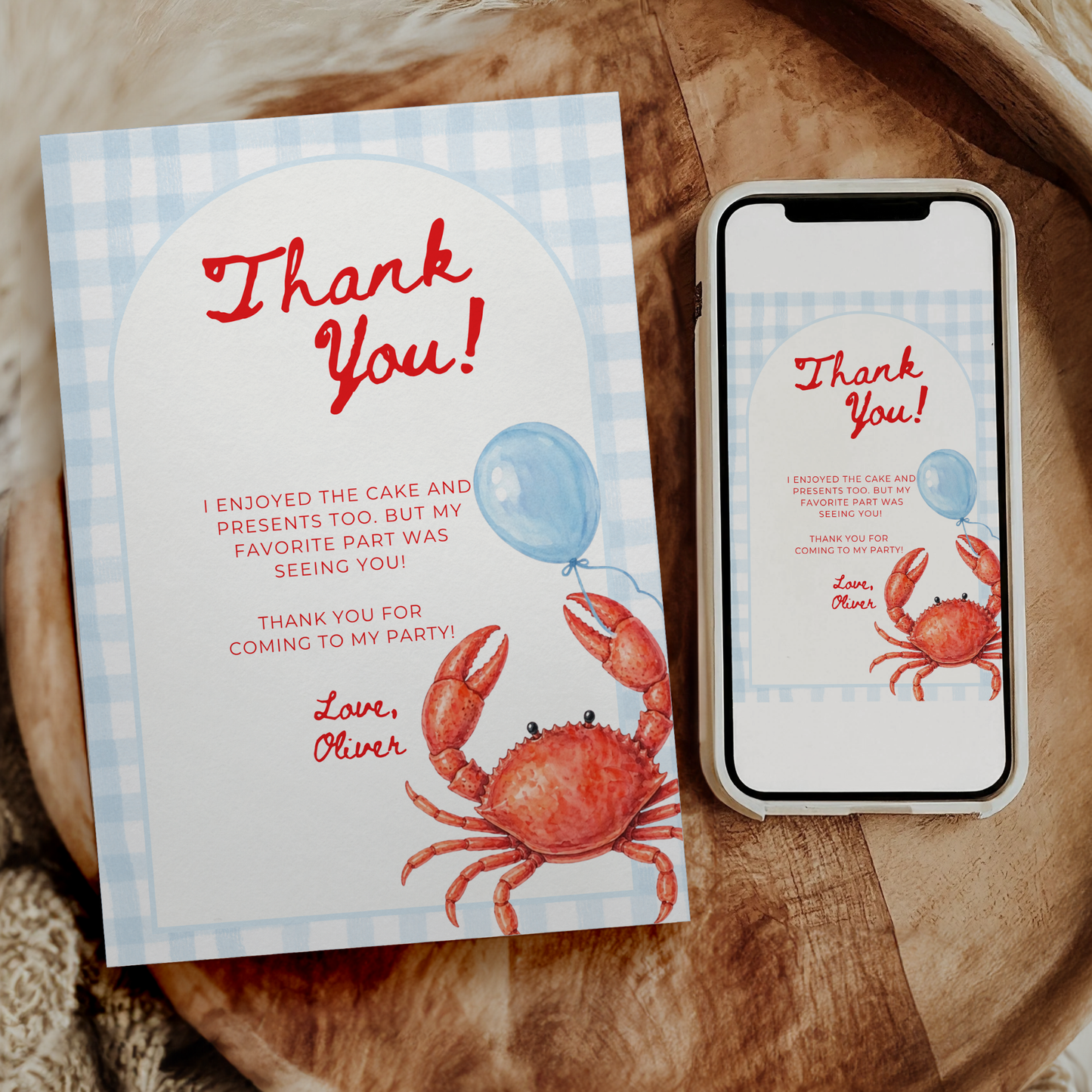 Blue Crab Pinch Me I'm One Birthday Party Set (Everything You Need)
