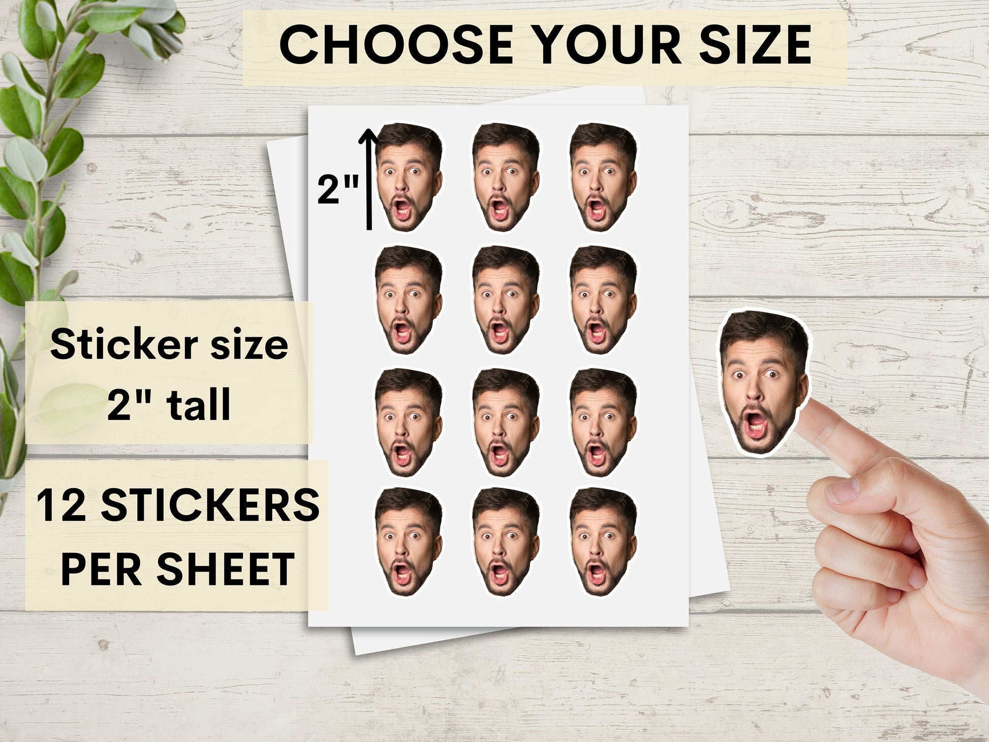 Custom Face Stickers, Personalized Stickers, Custom Party Favors, 30th Birthday Decorations, 40th Birthday Party Favors, Bachelor Party