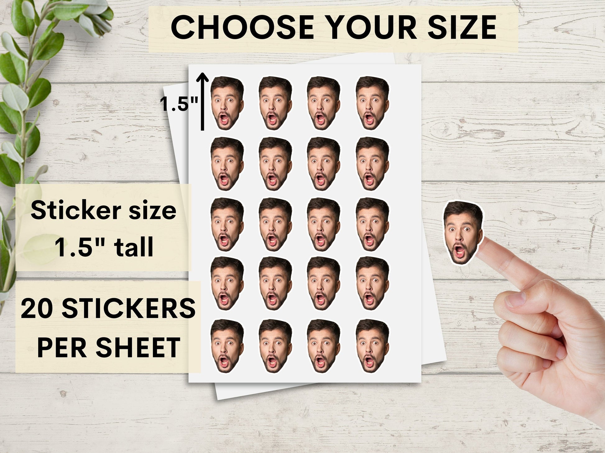Custom Face Stickers, Personalized Stickers, Custom Party Favors, 30th Birthday Decorations, 40th Birthday Party Favors, Bachelor Party