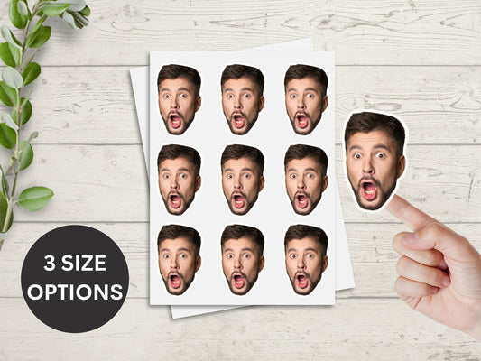 Custom Face Stickers, Personalized Stickers, Custom Party Favors, 30th Birthday Decorations, 40th Birthday Party Favors, Bachelor Party