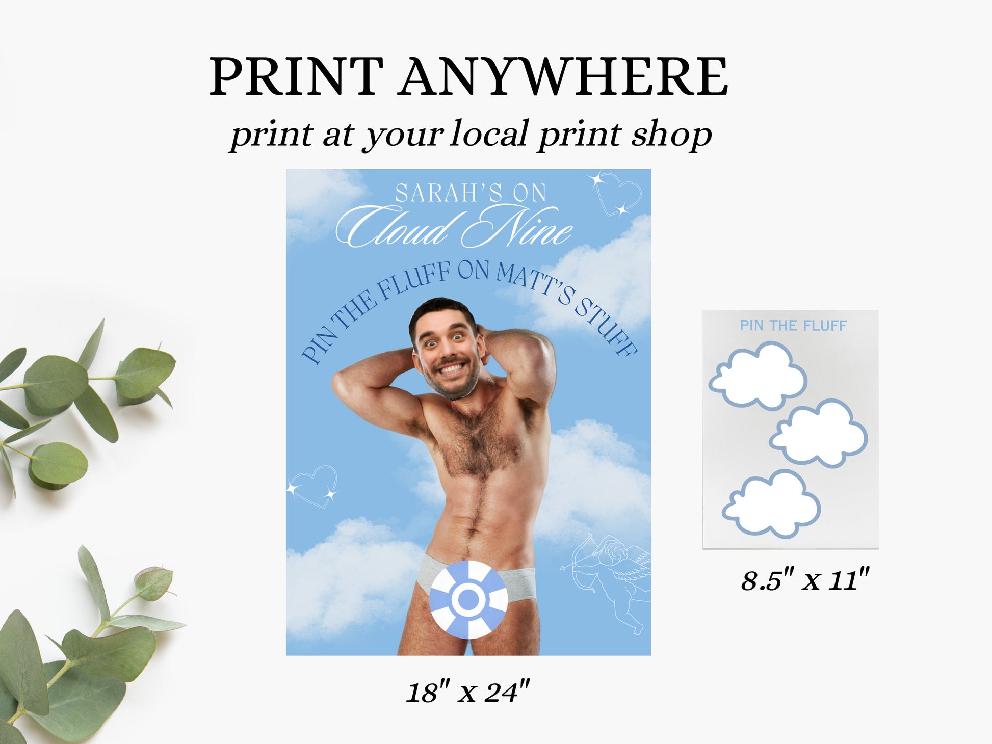 On Cloud Nine Bachelorette Party Game The Bride is on Cloud 9 Bach Party Games Match made in heaven hens Party Dreaming of I Do Hen Do
