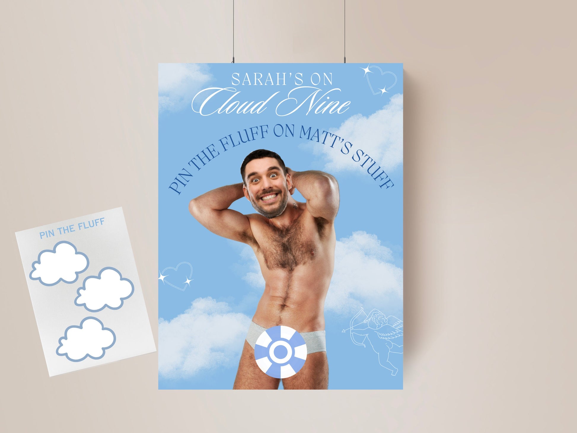 On Cloud Nine Bachelorette Party Game The Bride is on Cloud 9 Bach Party Games Match made in heaven hens Party Dreaming of I Do Hen Do
