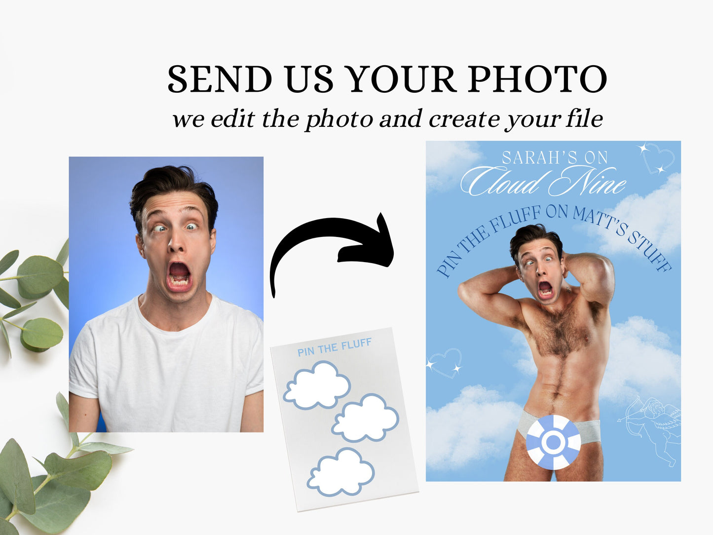 On Cloud Nine Bachelorette Party Game The Bride is on Cloud 9 Bach Party Games Match made in heaven hens Party Dreaming of I Do Hen Do