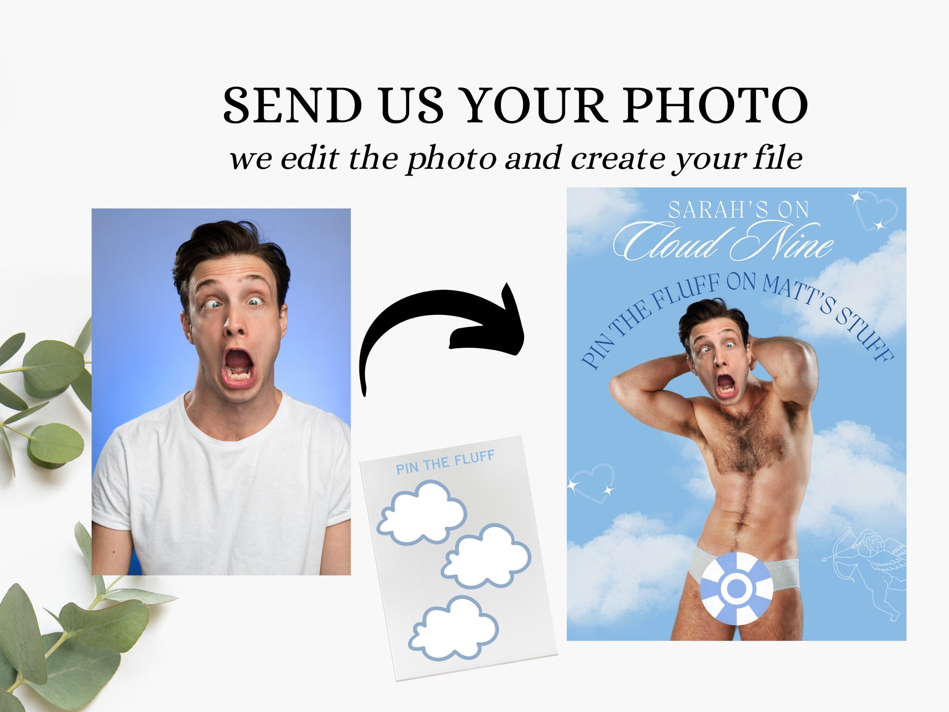 On Cloud Nine Bachelorette Party Game The Bride is on Cloud 9 Bach Party Games Match made in heaven hens Party Dreaming of I Do Hen Do