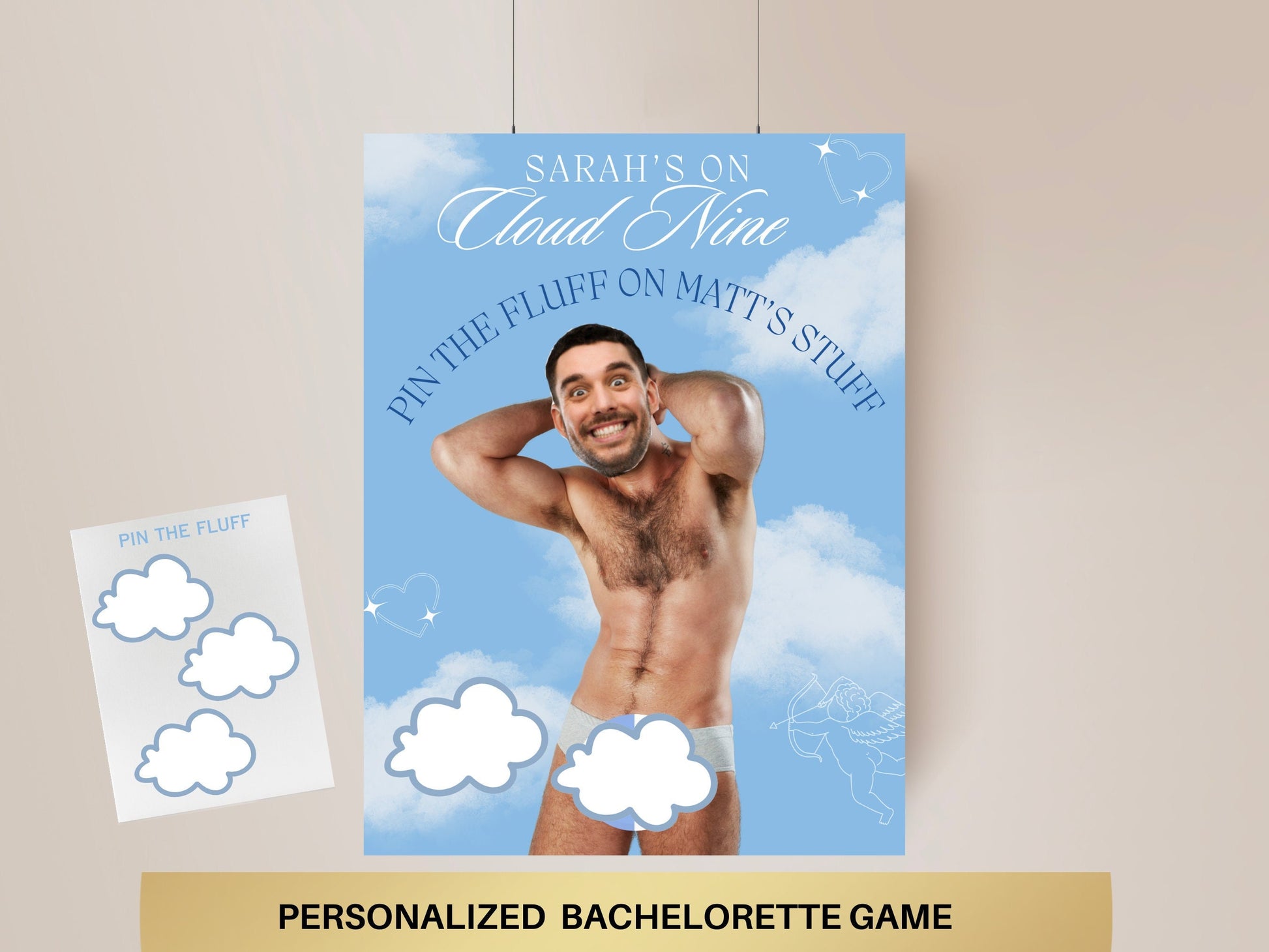 On Cloud Nine Bachelorette Party Game The Bride is on Cloud 9 Bach Party Games Match made in heaven hens Party Dreaming of I Do Hen Do