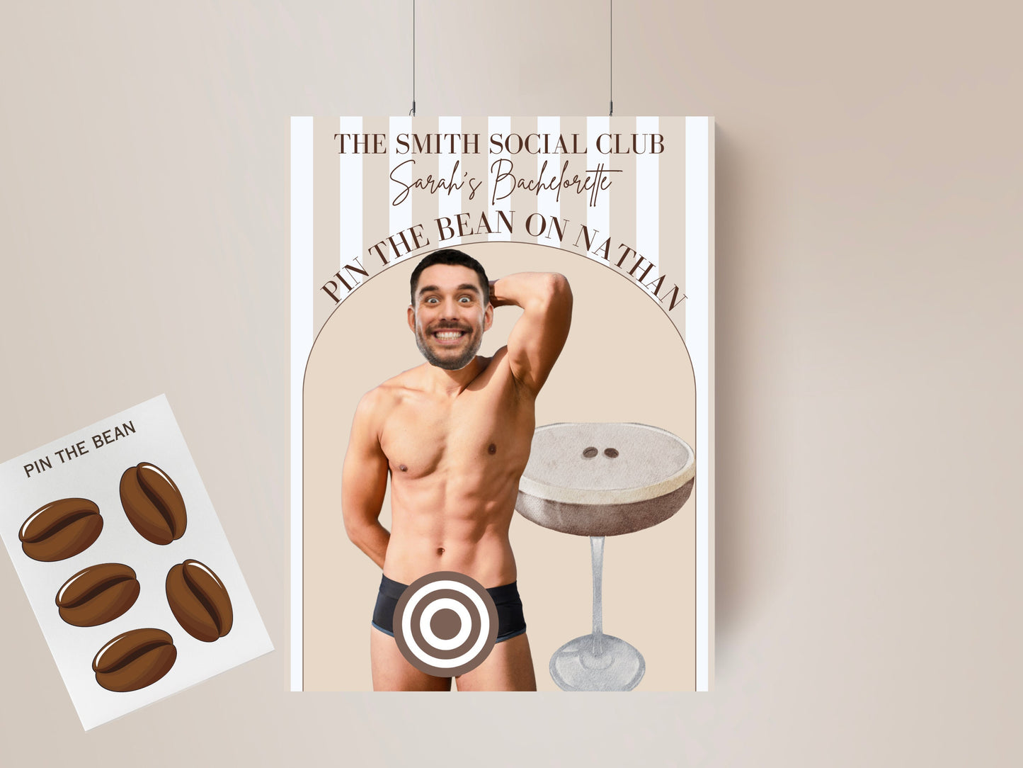 Espresso Martini Bachelorette Party Game Template martini social club personalized decor sign Martini Bach Editable Games Groom Face Decor
