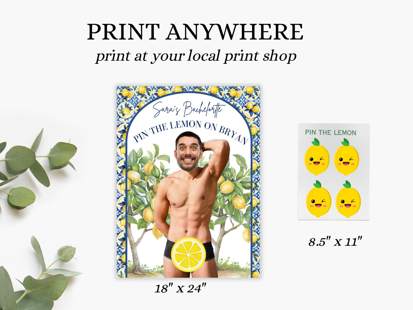 Italian Bachelorette Party Game Template She found her main squeeze personalized decor sign Amore Editable Games Groom Face La Dolce Vita
