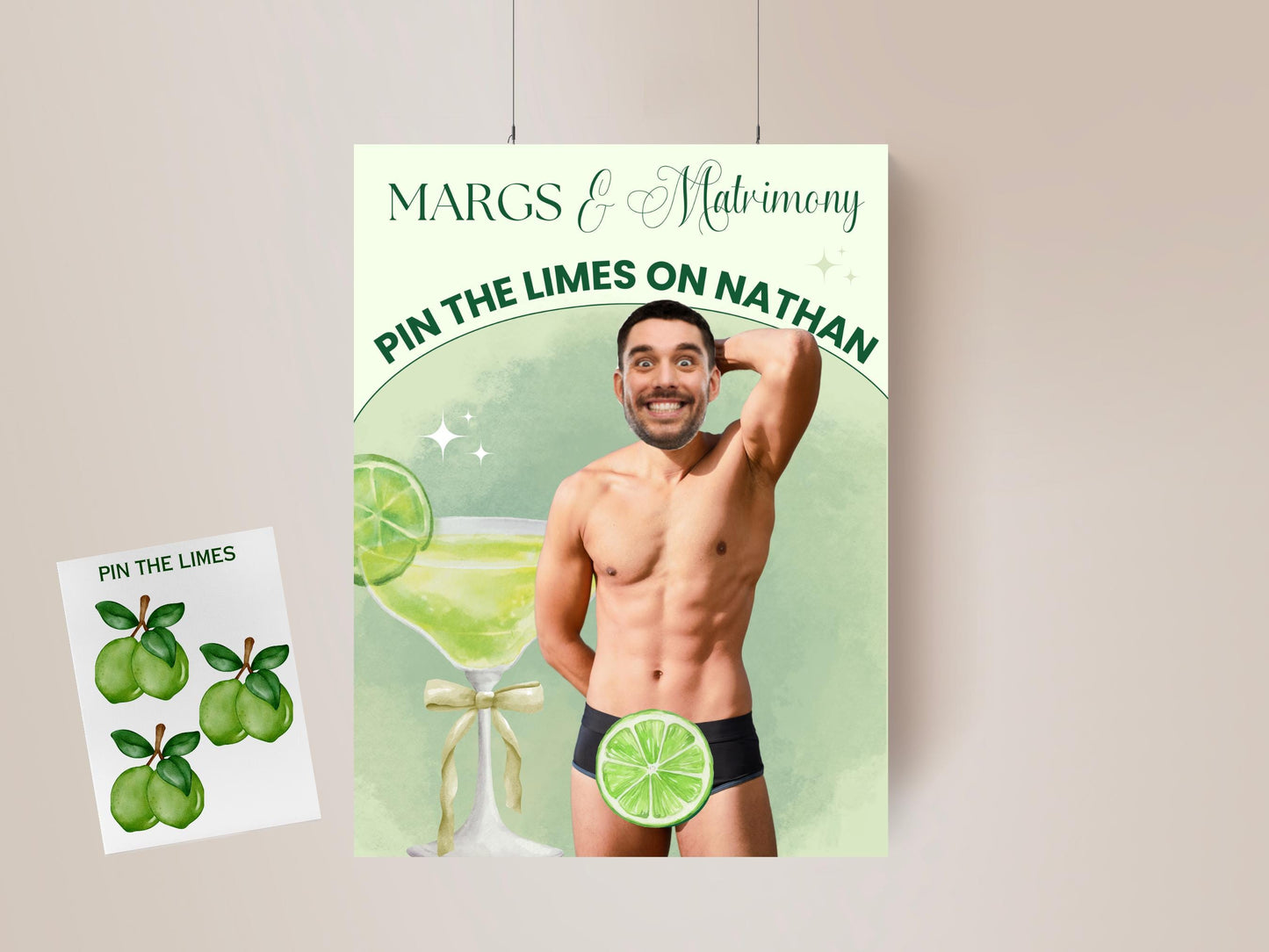 Margs and Matrimony Bachelorette Party Game Template Final Fiesta personalized decor sign Tequila Bach Editable Games Groom Face Decor