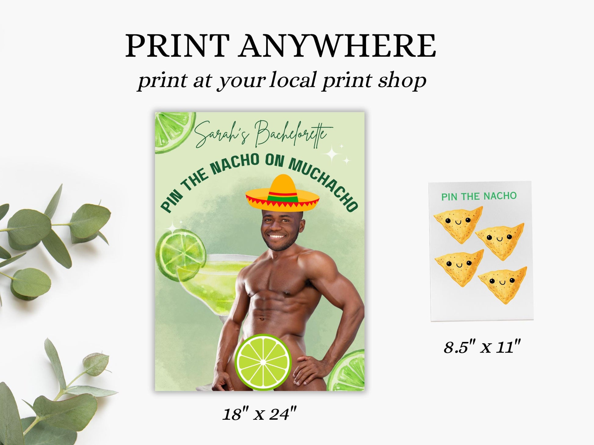 Margs and Matrimony Bachelorette Party Game Template Final Fiesta personalized decor sign Tequila Bach Editable Games Groom Face Decor