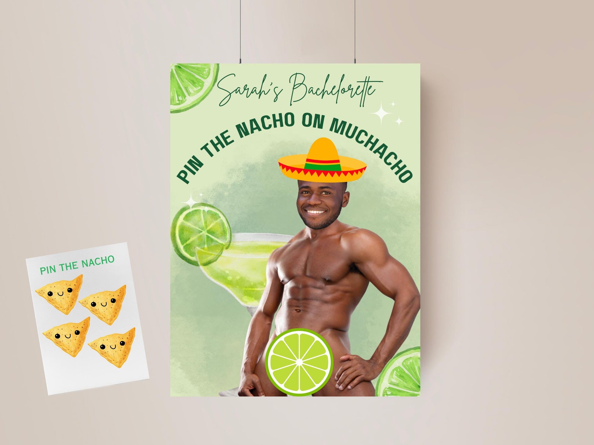 Margs and Matrimony Bachelorette Party Game Template Final Fiesta personalized decor sign Tequila Bach Editable Games Groom Face Decor