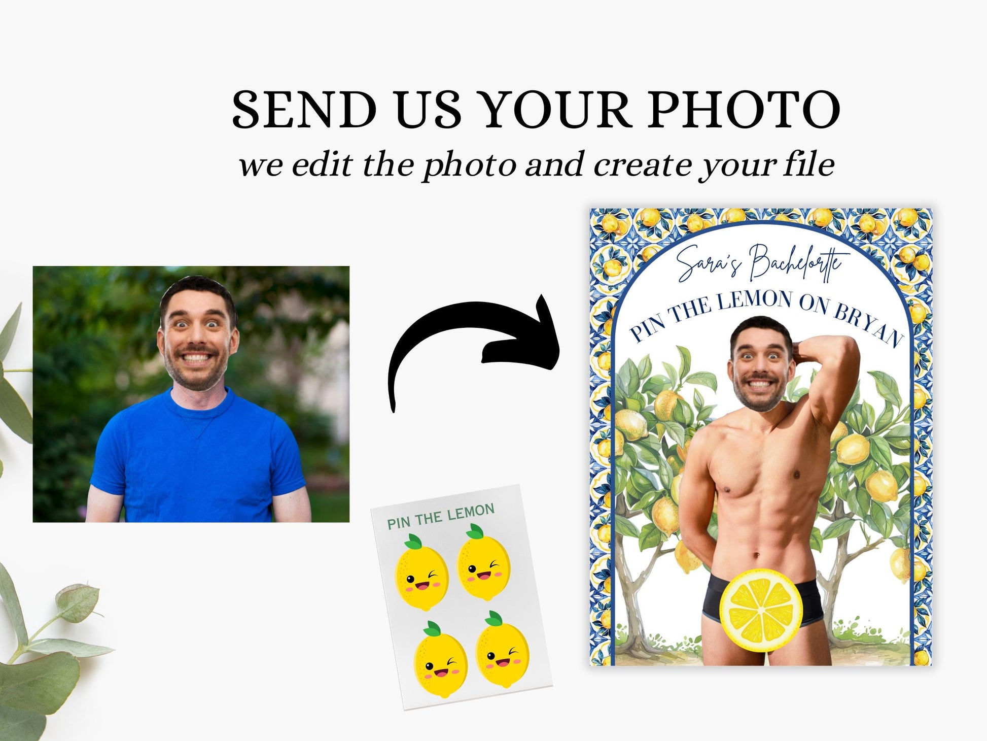 Italian Bachelorette Party Game Template She found her main squeeze personalized decor sign Amore Editable Games Groom Face La Dolce Vita