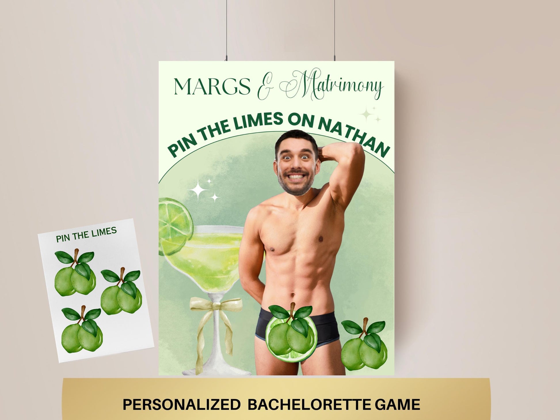 Margs and Matrimony Bachelorette Party Game Template Final Fiesta personalized decor sign Tequila Bach Editable Games Groom Face Decor