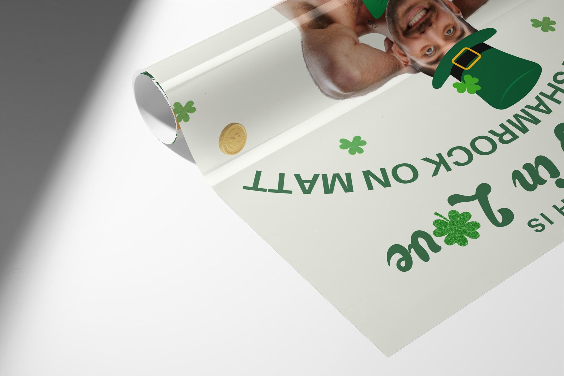Lucky in Love Bachelorette Party Game Template St. Patrick's day personalized decor sign Irish Bach Editable Game Groom Face Decor