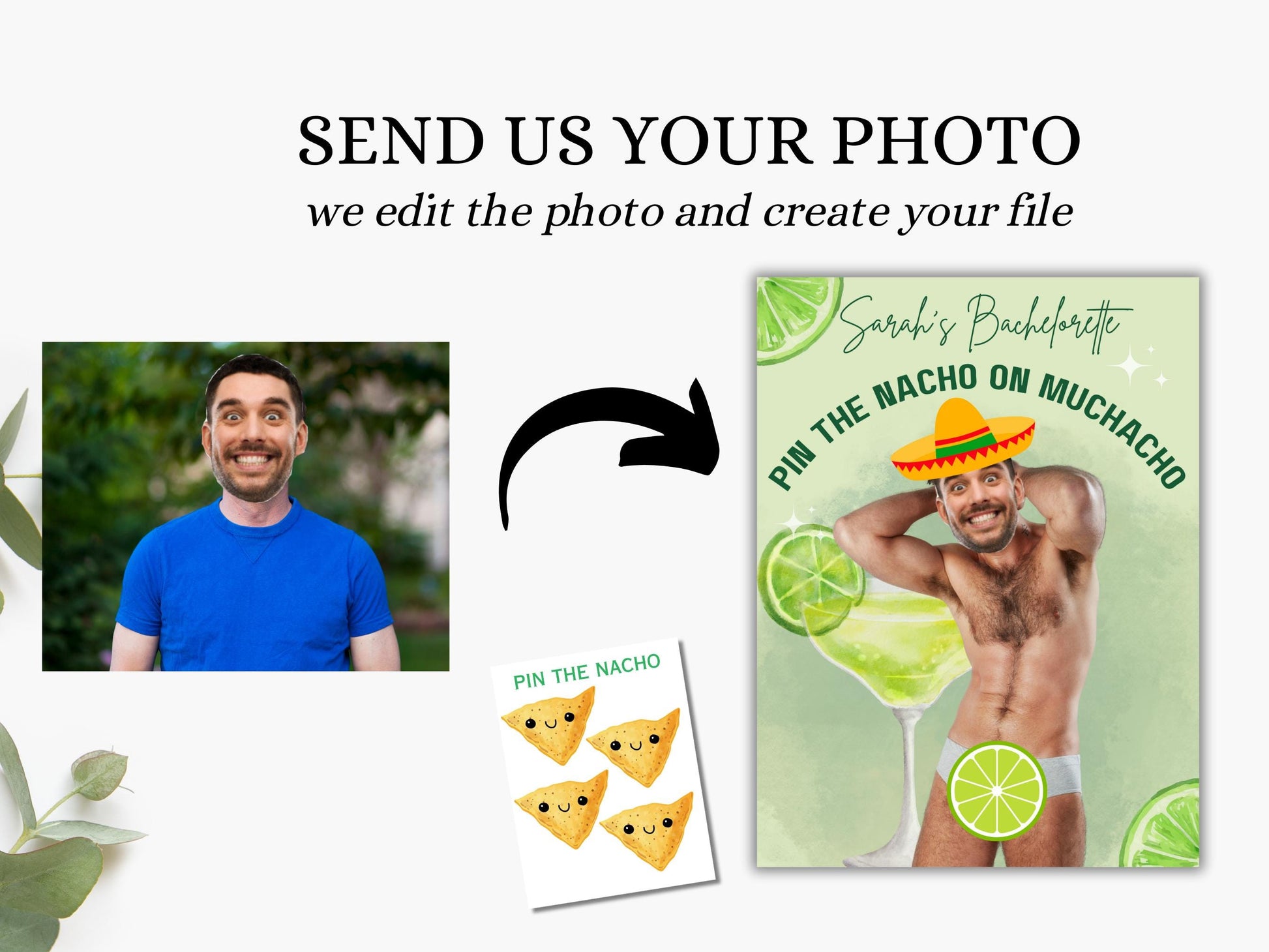 Margs and Matrimony Bachelorette Party Game Template Final Fiesta personalized decor sign Tequila Bach Editable Games Groom Face Decor