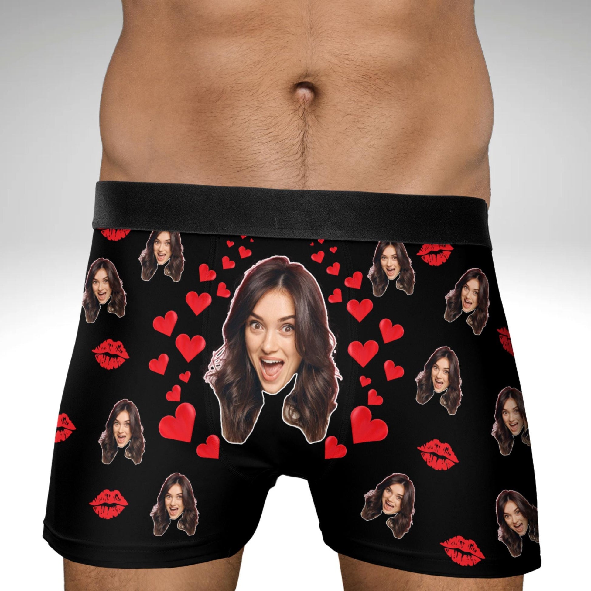 Personalized Boxers Custom Face Underwear Face Boxer Briefs Funny Underwear With Face Gifts for Husband Boyfriend Groom Dad Birthday Gift