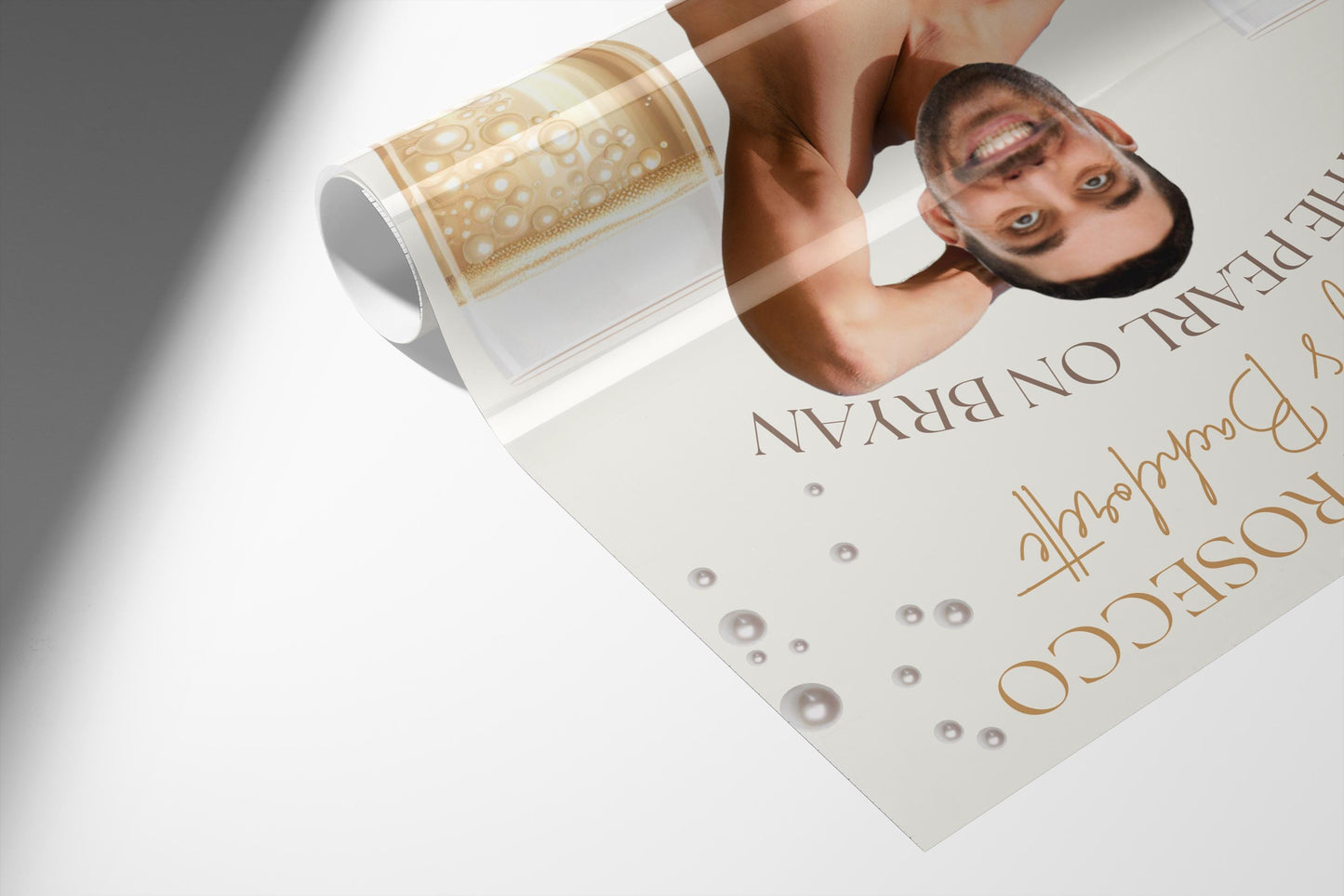 Pearls and Prosecco Bachelorette Party Game Template pearls and prosecco bridal shower personalized decor sign Editable Game Groom Face