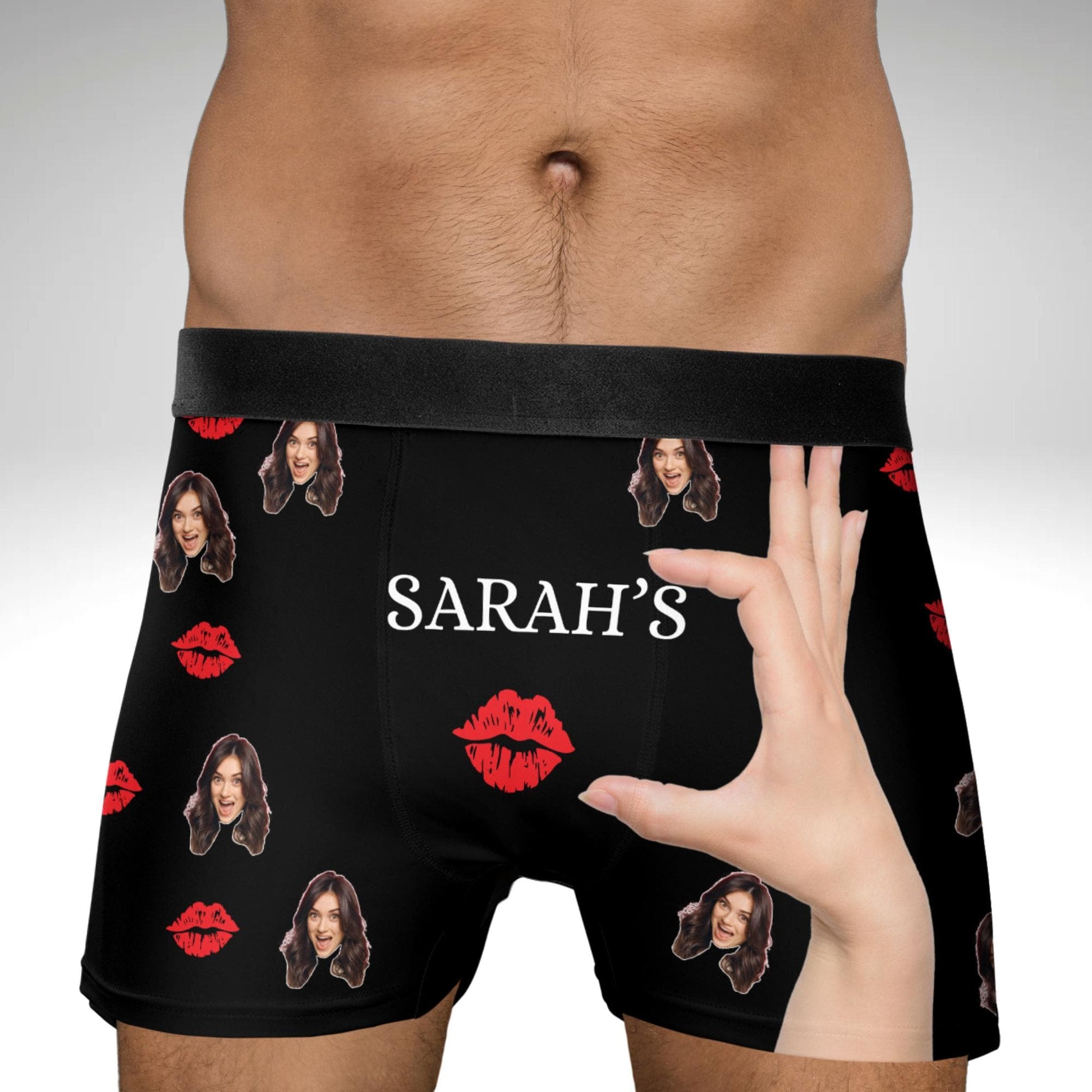 Personalized Photo Gift for Boyfriend Husband Custom Boxer Briefs Face Underwear Custom Men underwear Groom Boxers Birthday Gift for Him
