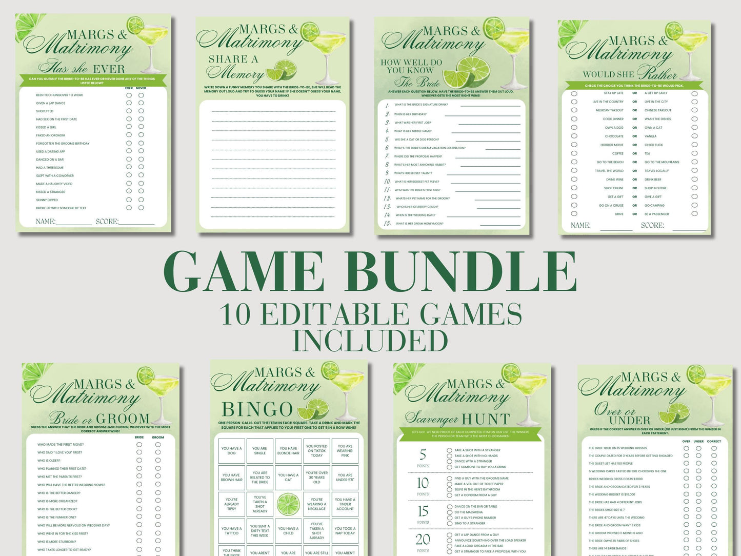 Margs and matrimony Bachelorette Party Games final Fiesta Printable Bridal Party Drinking Games Margarita bach Mexico Bachelorette Tequila