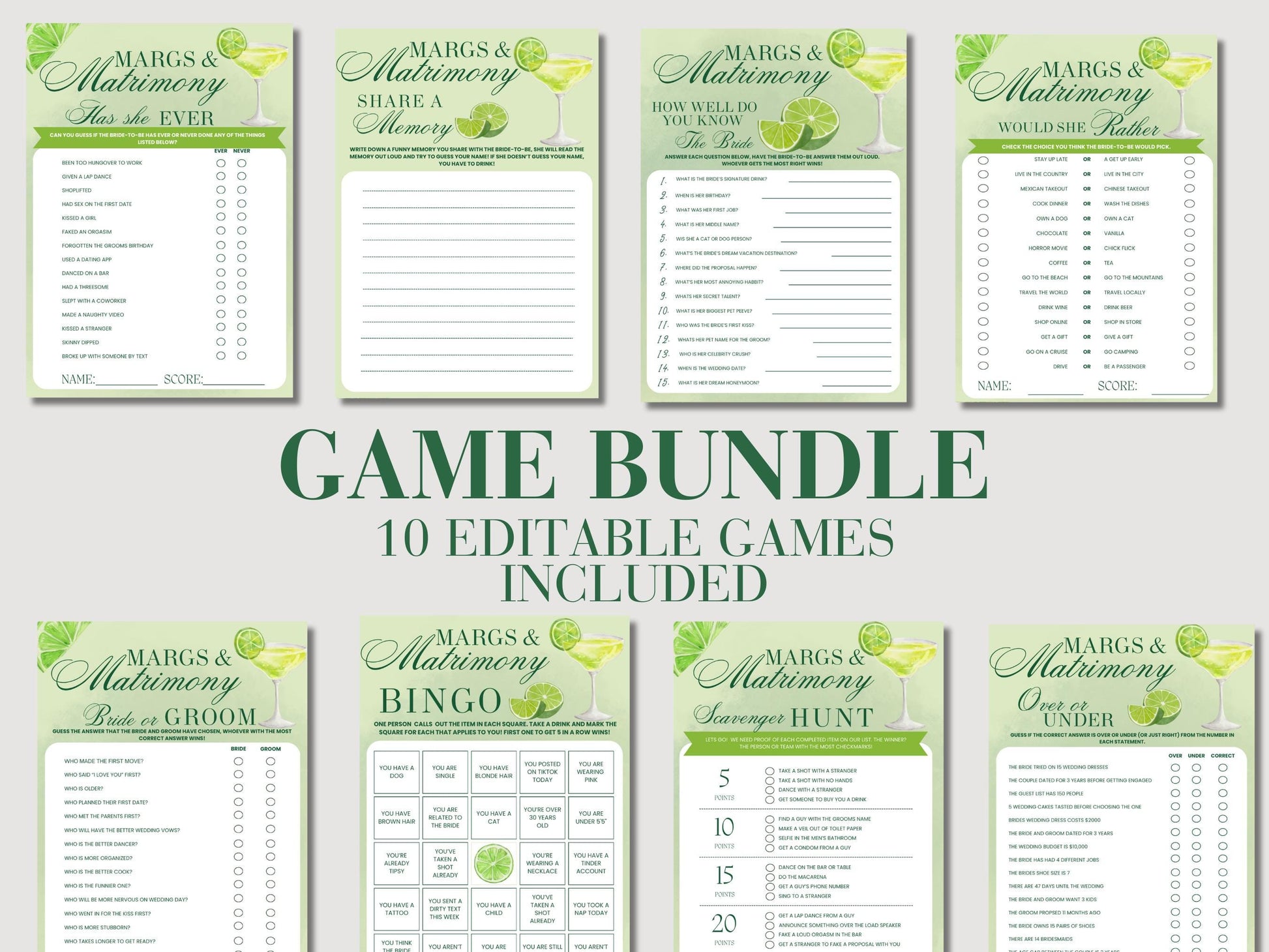 Margs and matrimony Bachelorette Party Games final Fiesta Printable Bridal Party Drinking Games Margarita bach Mexico Bachelorette Tequila