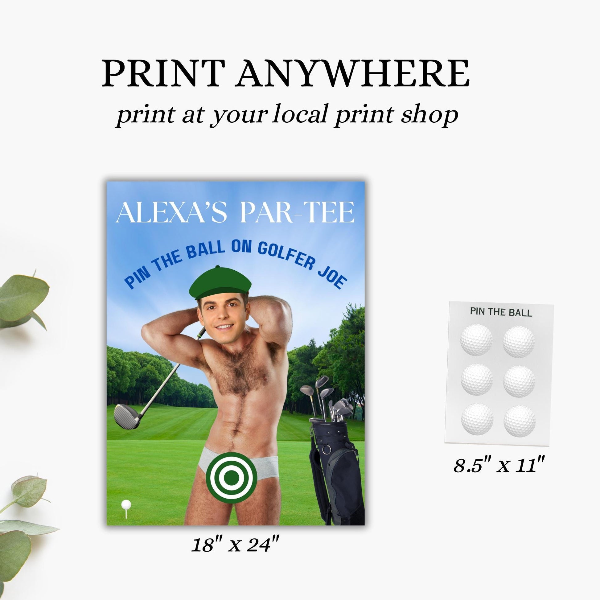 Custom Bar Golf Scorecard - Printable Game - Perfect for Bachelorette Parties - Digital Download