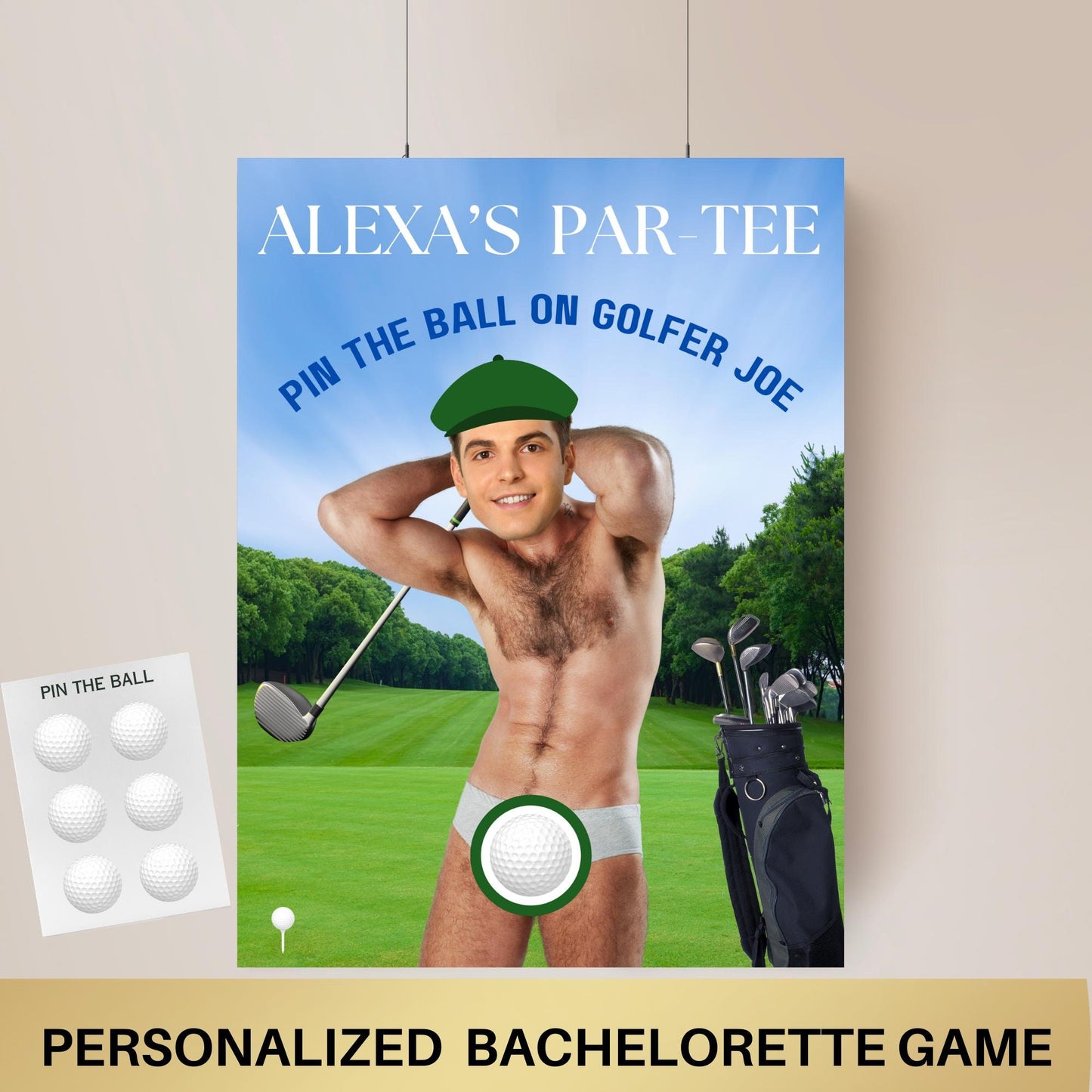 Last Swing Before the Ring Bachelorette Party Game Par-Tee Bach Party Golf Bachelor Party Games Same Hole Forever Golf themed Birthday Party