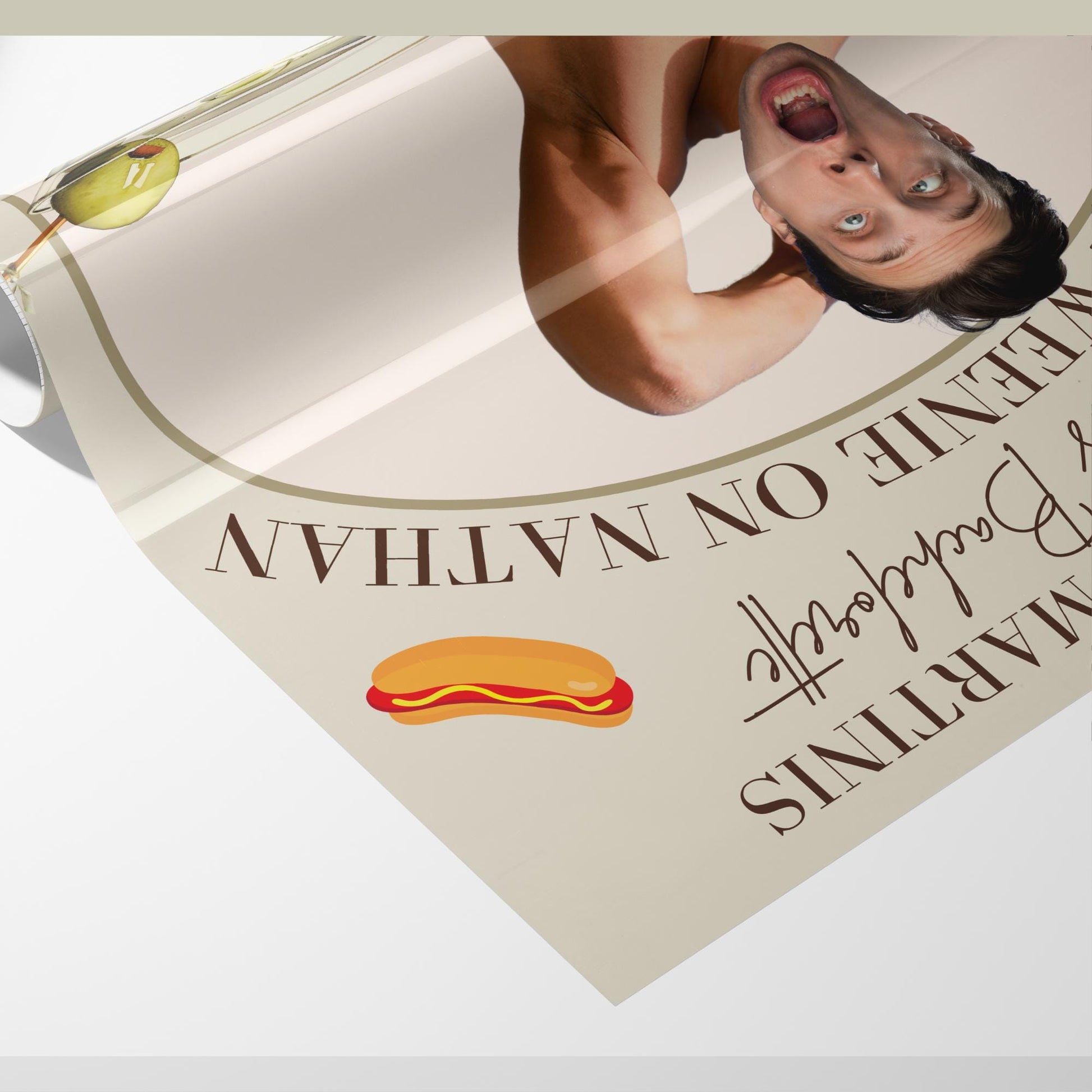Weenies and Tinis, Weenies and Tinis Birthday Theme Invite, Weenies and Tonic, Dinner Party Invite Template, Martini Theme Birthday Invite