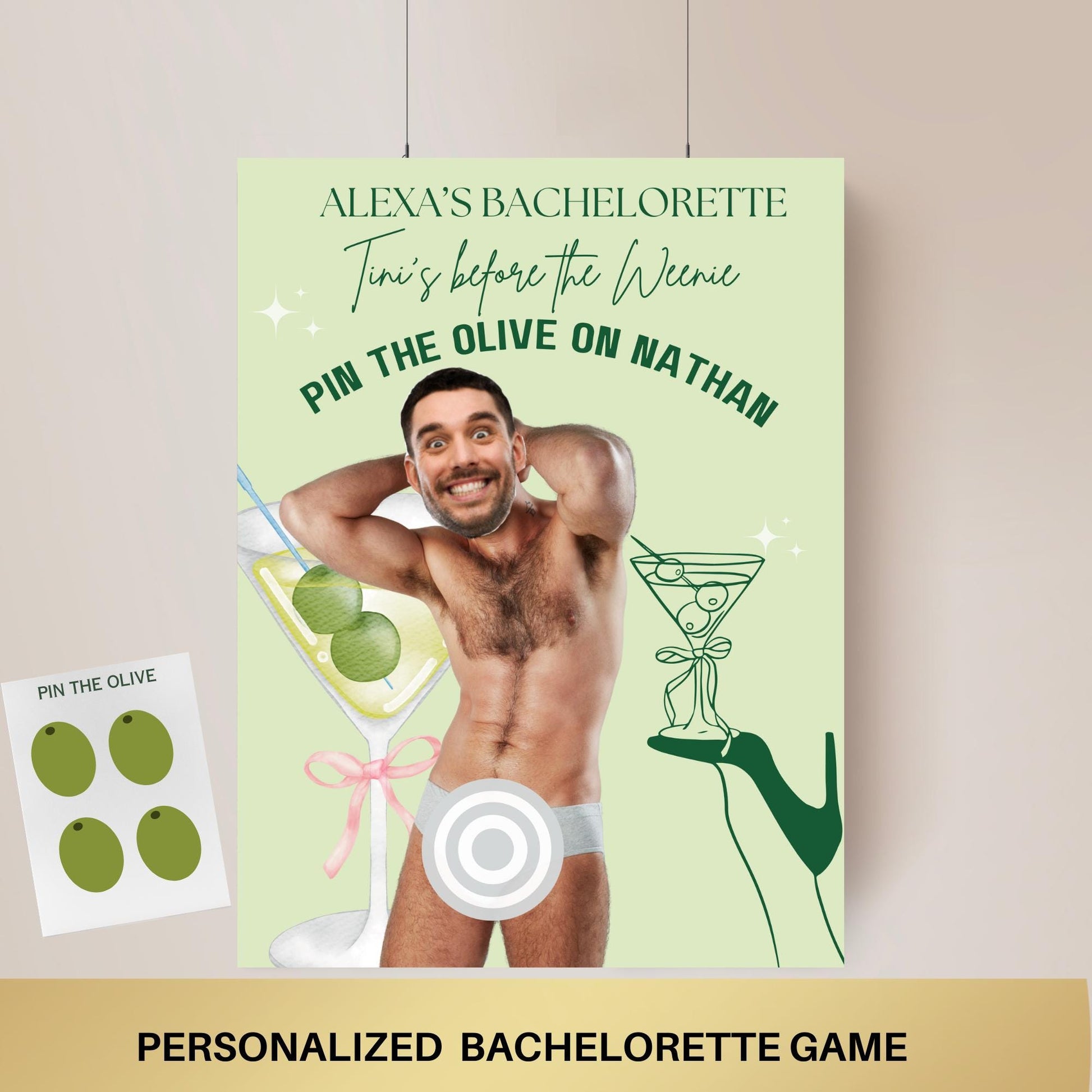 Bikinis and Martinis Bachelorette Party Game - Editable Drinking Game - Perfect for Summer Celebrations