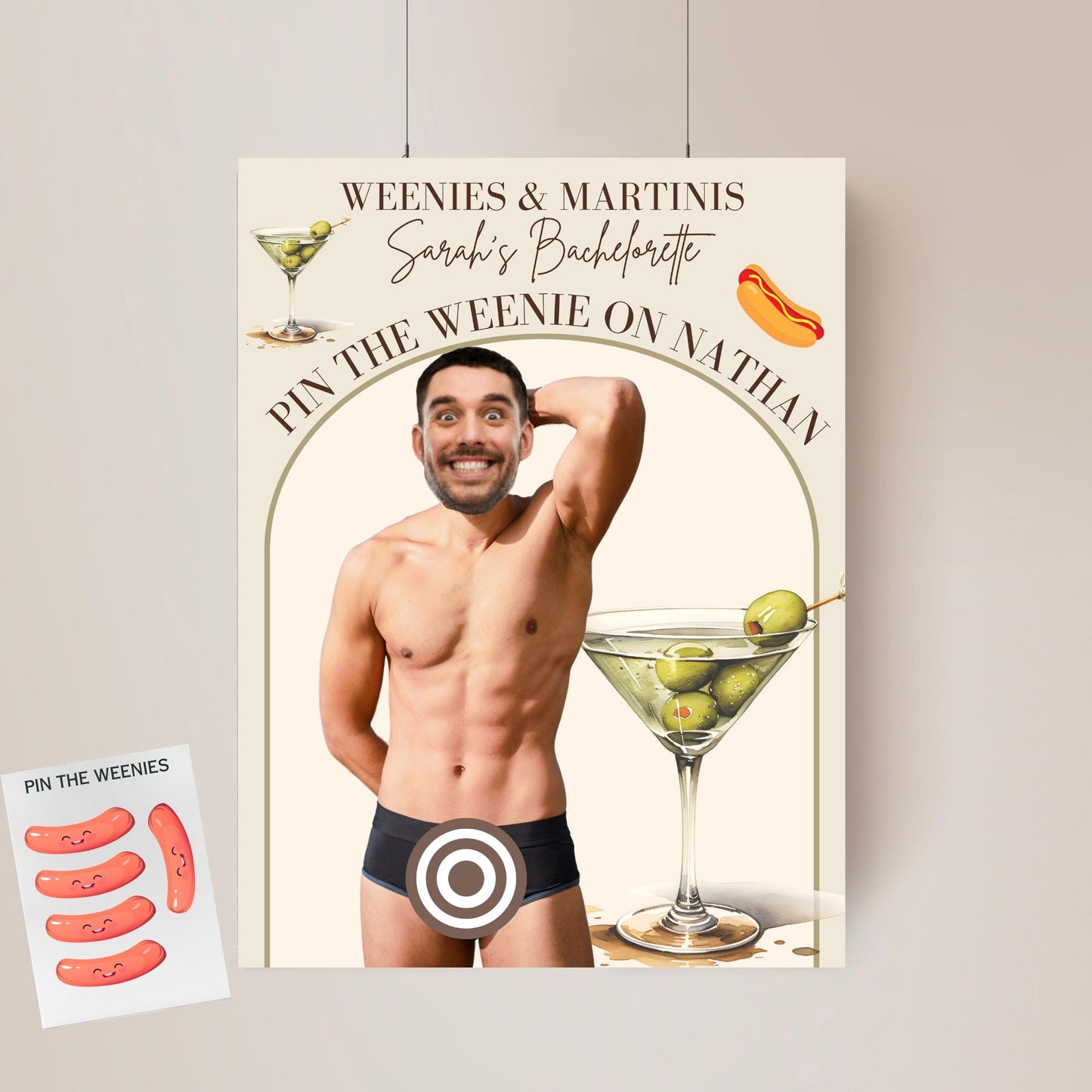 Weenies and Tinis Balloon Bundle with Hot Dog and Martini Balloon - Perfect for Hot Dog & Dirty Martini Birthday Parties and More!