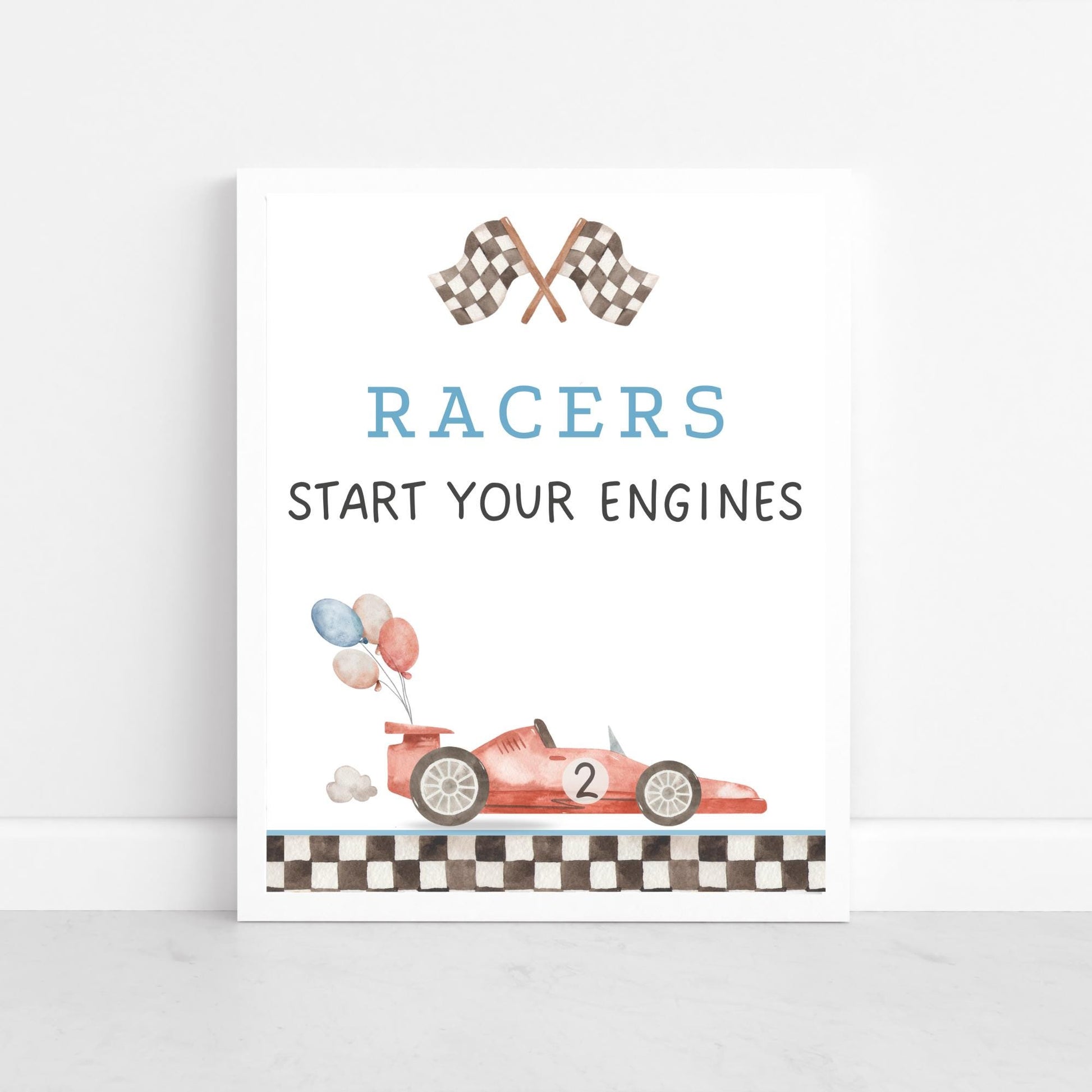 Editable Racing Party Signs Bundle Two Fast Birthday Table Decor Blue Race Car 2nd Birthday Printable Food Drink Sign Favor Gifts Sign Boy