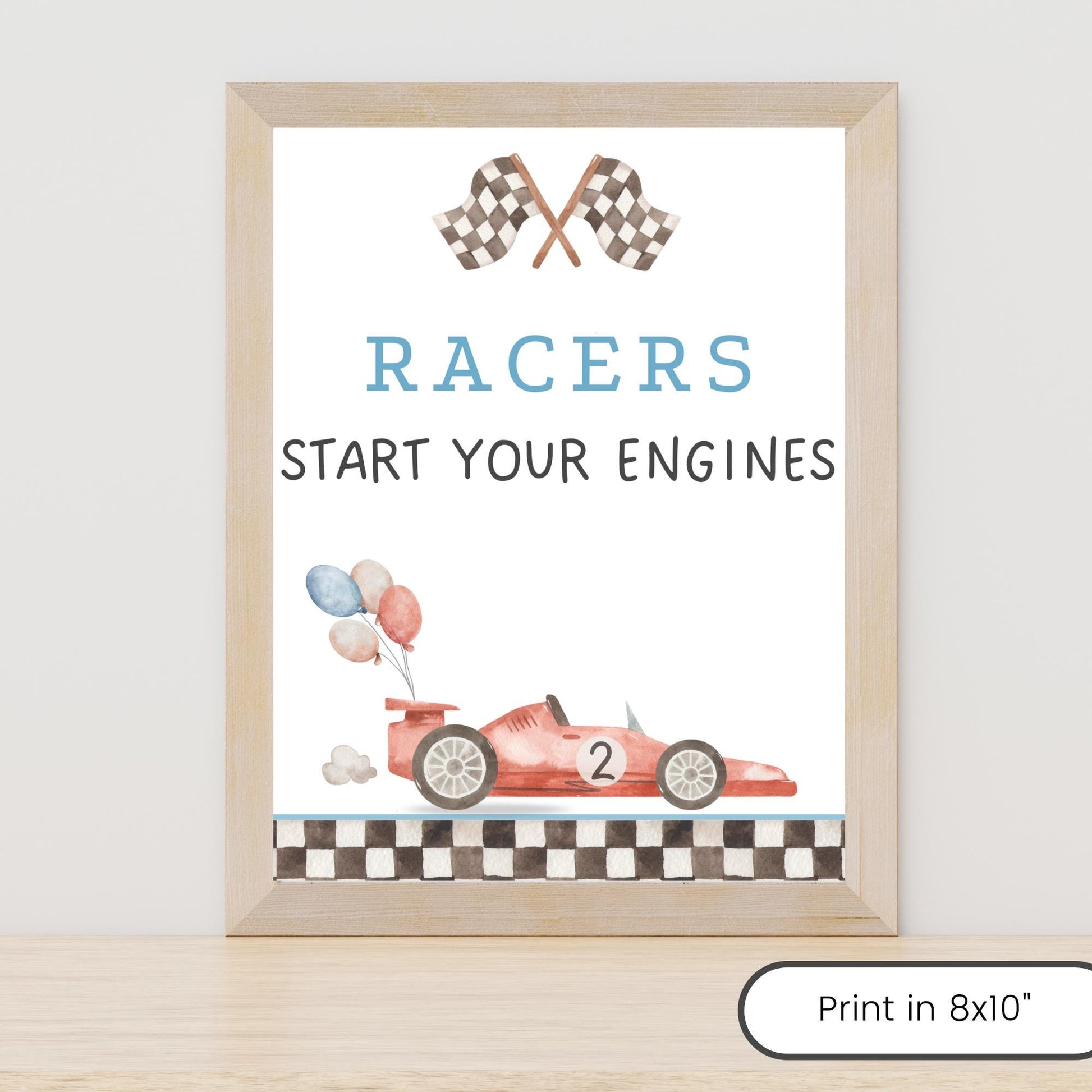 Editable Racing Party Signs Bundle Two Fast Birthday Table Decor Blue Race Car 2nd Birthday Printable Food Drink Sign Favor Gifts Sign Boy