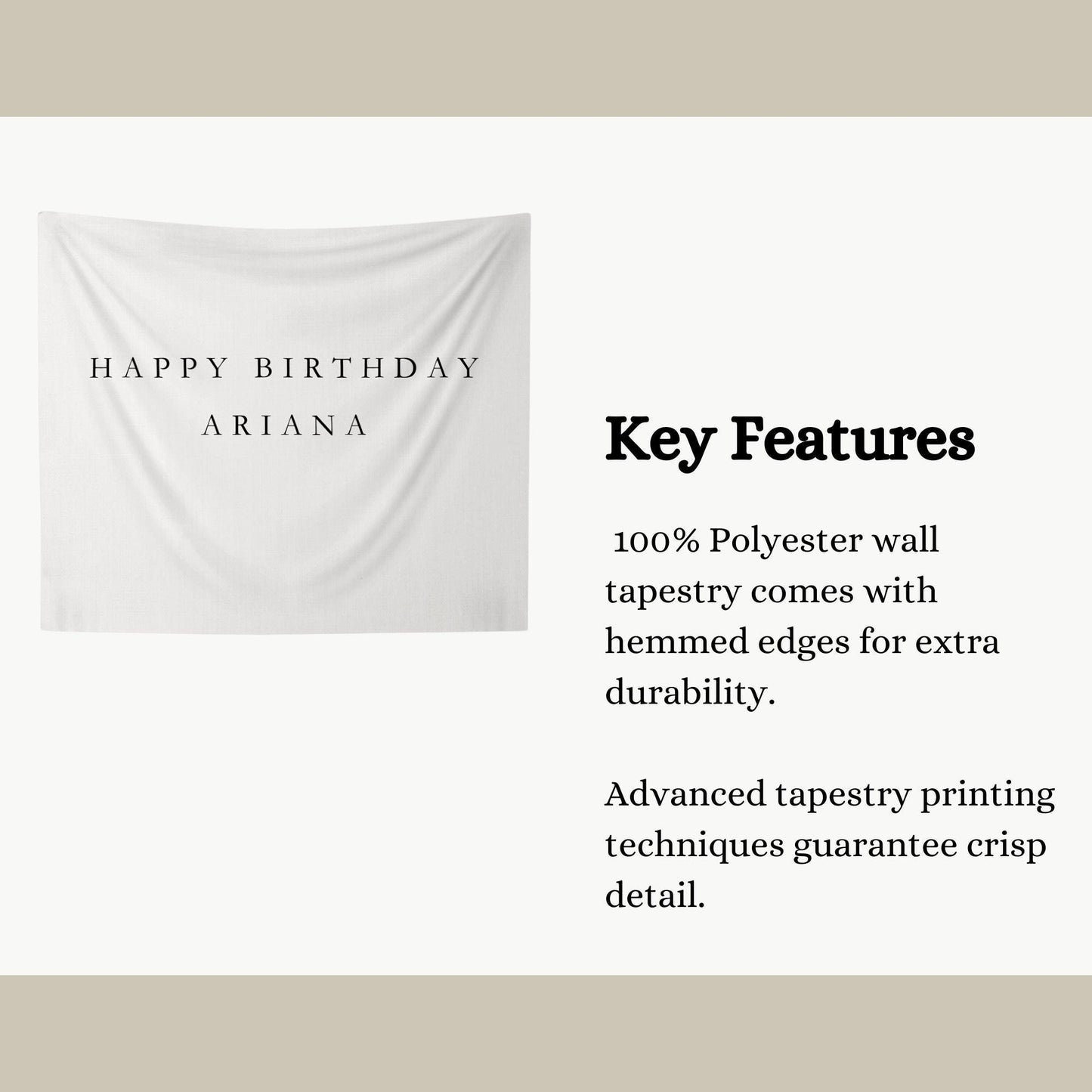 Personalized Birthday Name Flag Custom Birthday Banner Fabric Sign Fabric Birthday Sign Birthday Decor Hanging Linen Backdrop Welcome Sign