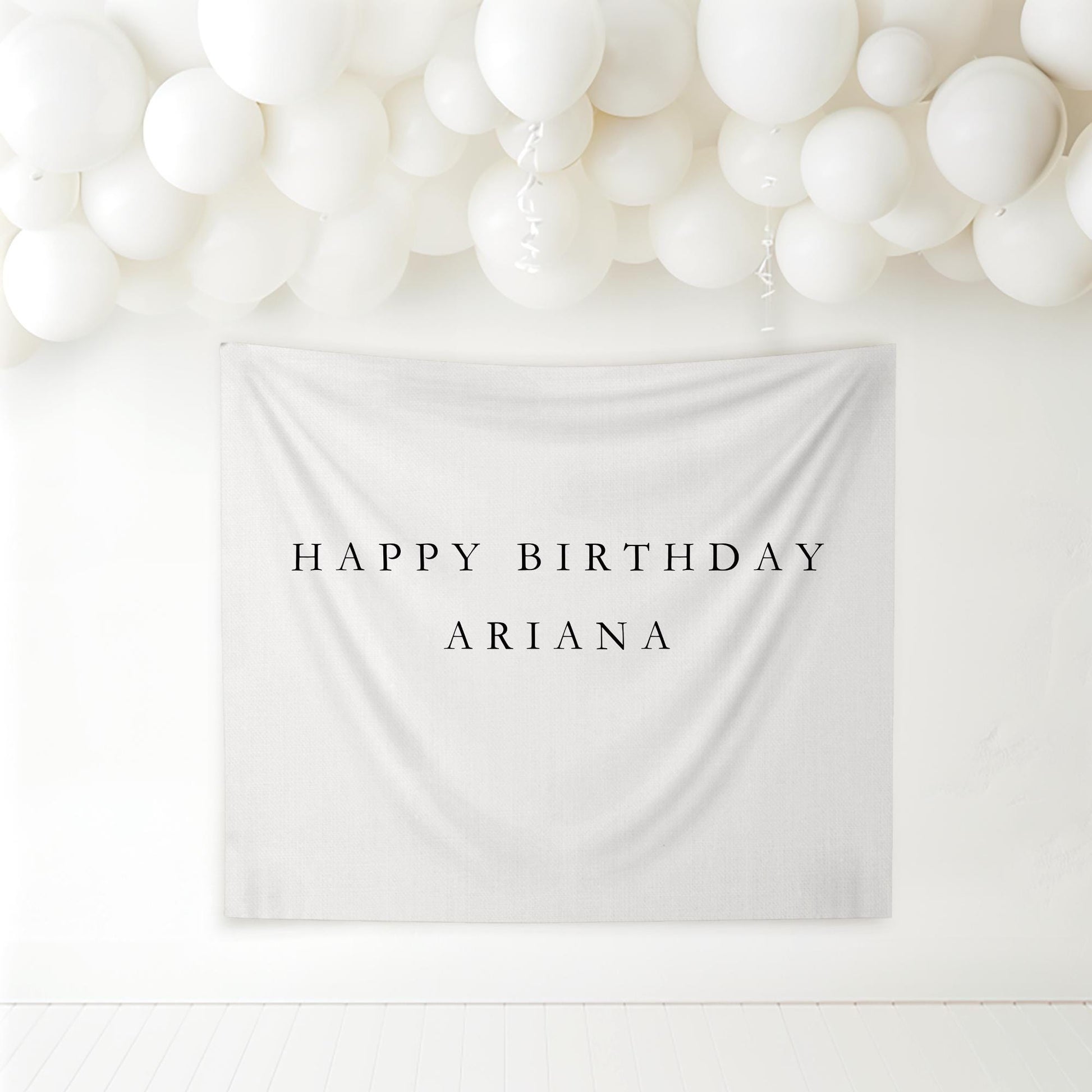 Personalized Birthday Name Flag Custom Birthday Banner Fabric Sign Fabric Birthday Sign Birthday Decor Hanging Linen Backdrop Welcome Sign