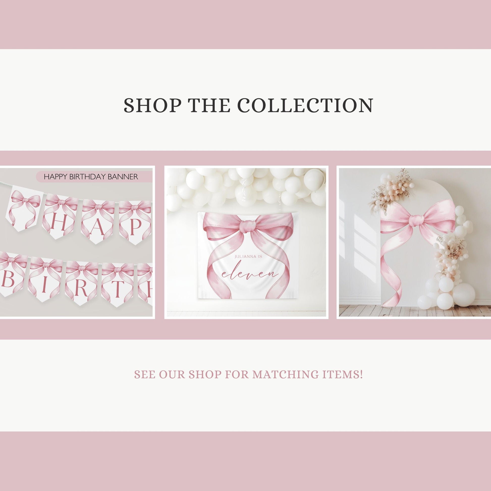 11th Birthday Invitation Pink Coquette Invite Girl Eleventh Pink Bow Birthday Evite Tween Birthday Party Bow Party Invitation editable