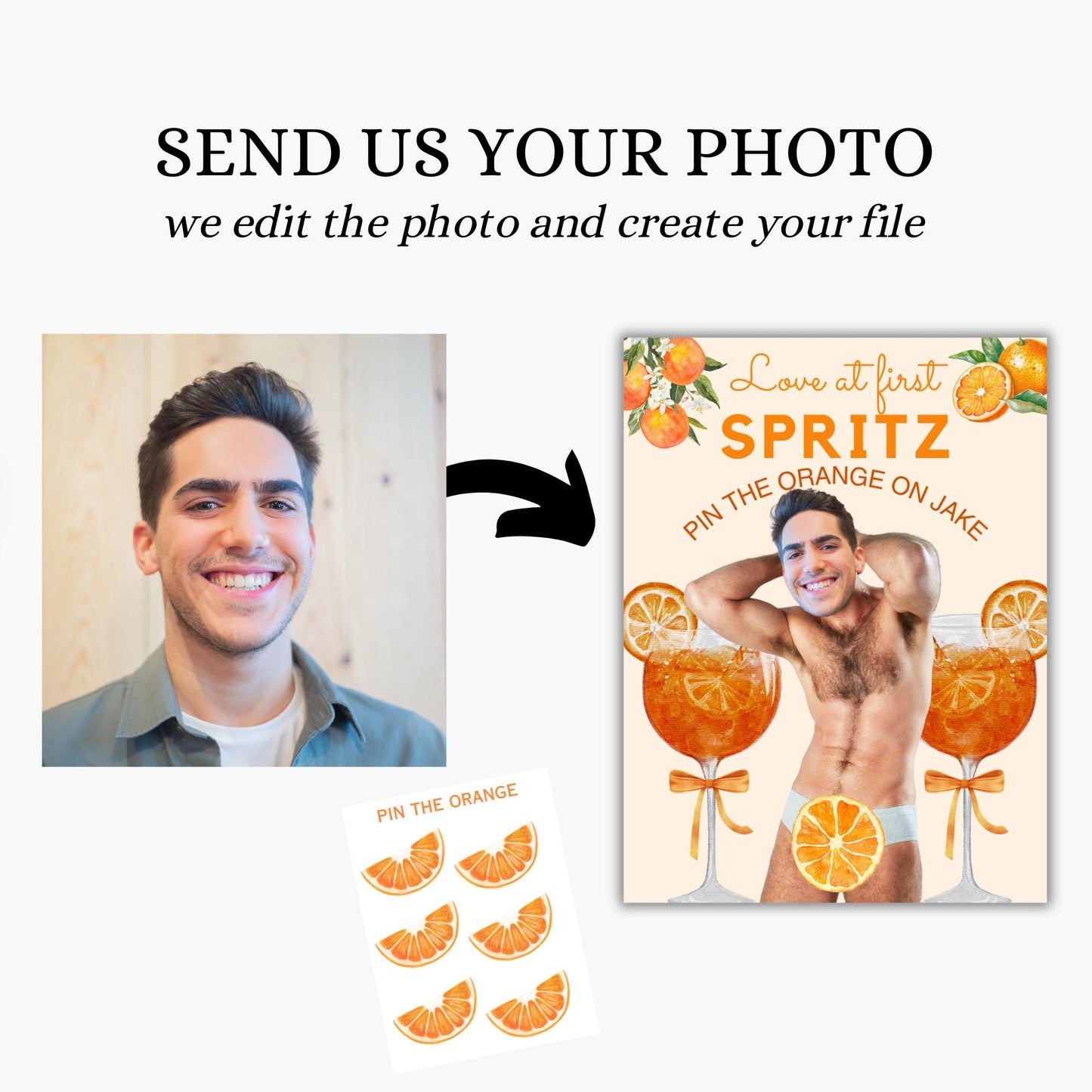 Love at First Spritz Bachelorette Personalized Game Girls just wanna have sun Hen Do Feeling Spritzy The bride needs a Spritz Groom Face