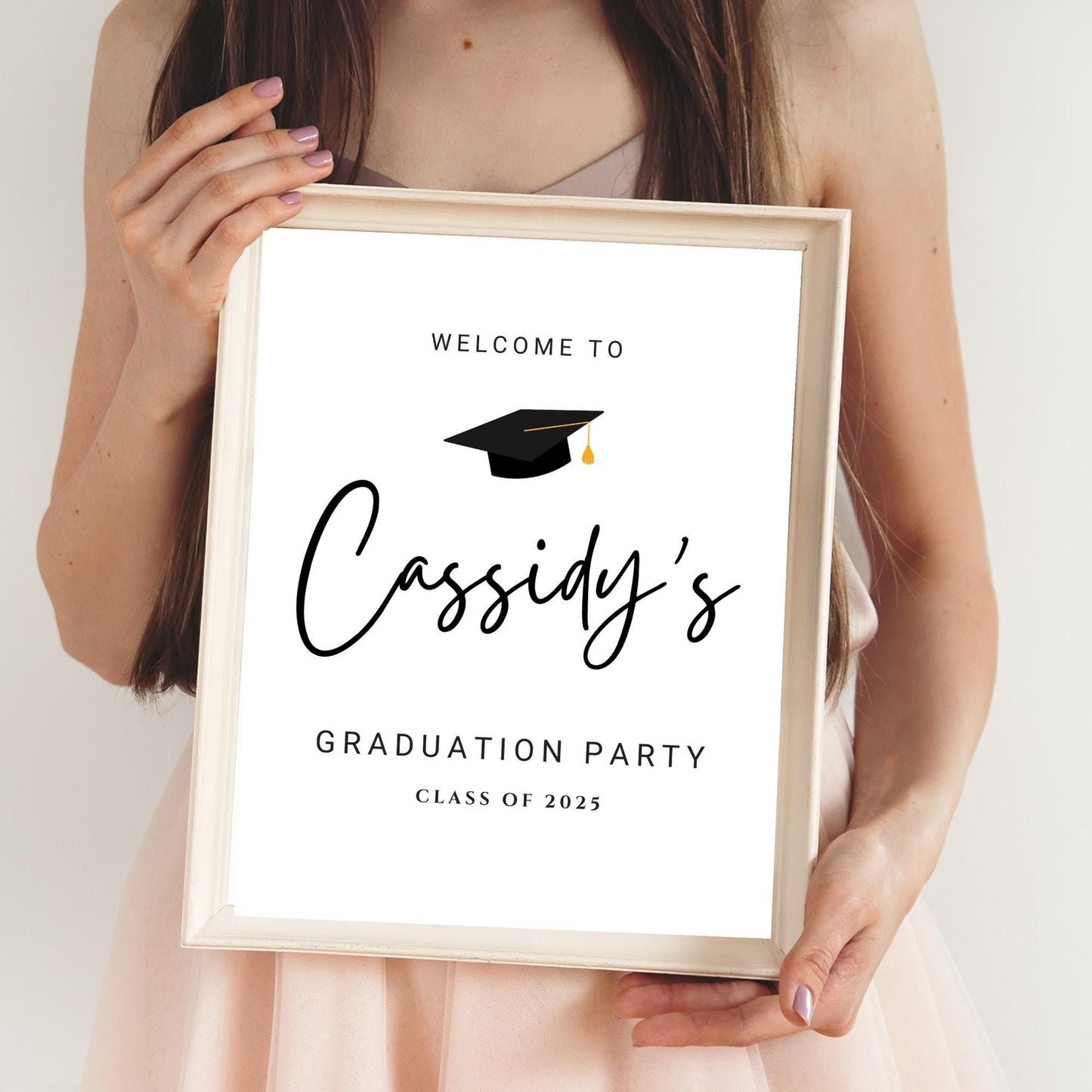 Graduation Sign Bundle, Printable Grad Party Templates, Editable Graduation Decor, Modern Minimalist Signs for Celebrations, Instant Download Available