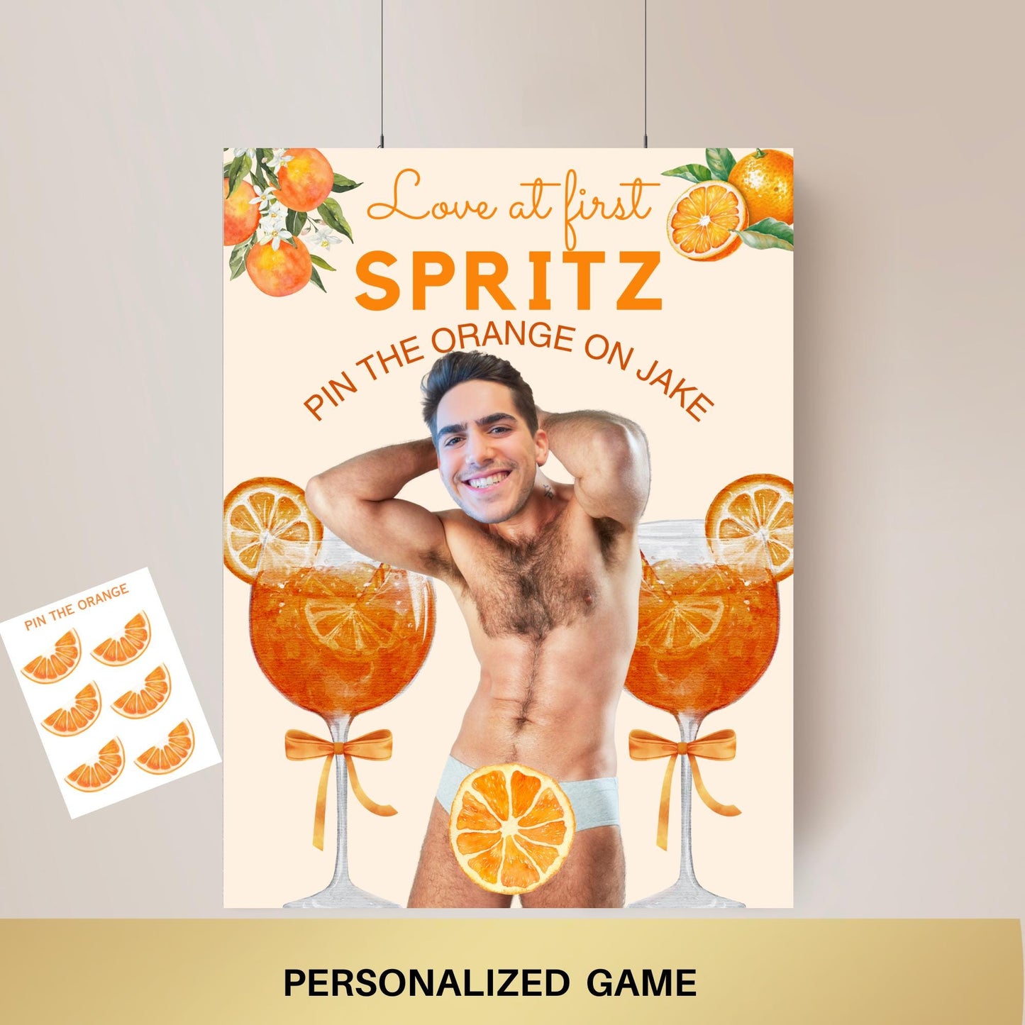 Love at First Spritz Bachelorette Personalized Game Girls just wanna have sun Hen Do Feeling Spritzy The bride needs a Spritz Groom Face