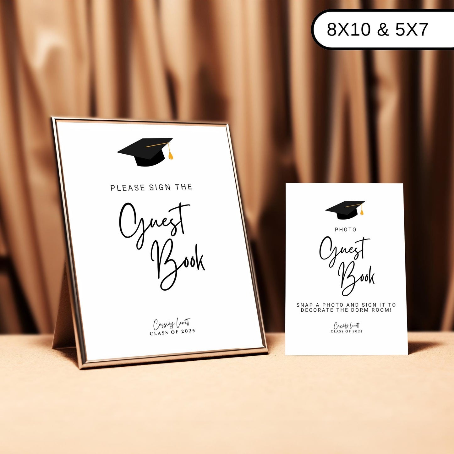 Graduation Sign Bundle, Customizable Graduation Party Signs, Editable Templates for Grad Celebrations, Modern Decor, Instant Download Options