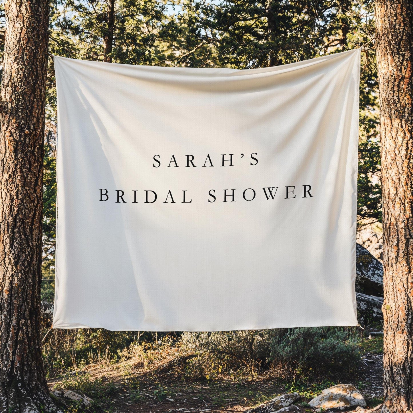 Personalized Bridal Shower Banner Custom Wedding Shower Banner Fabric Sign Fabric Bridal Shower Decor Hanging Linen Backdrop Welcome Sign