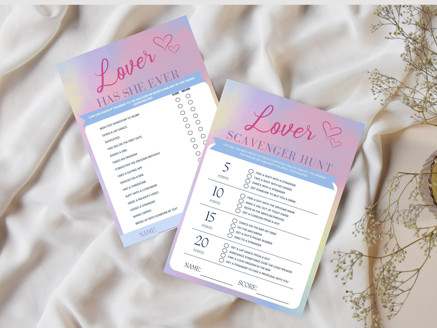 She found her Lover bachelorette games bundle editable bridal shower drinking games Hen party So it's going to be forever bridal bingo