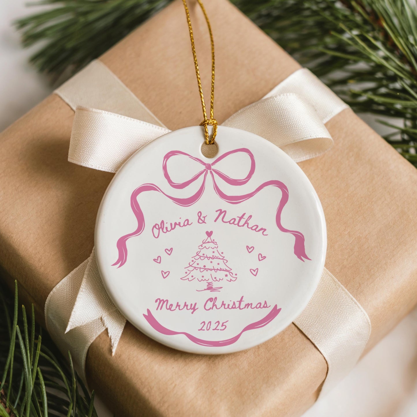 Personalized Couple Christmas Ornament Custom First Christmas Together Bauble New Couple Keepsake Gift For Couple Gift for Girlfriend