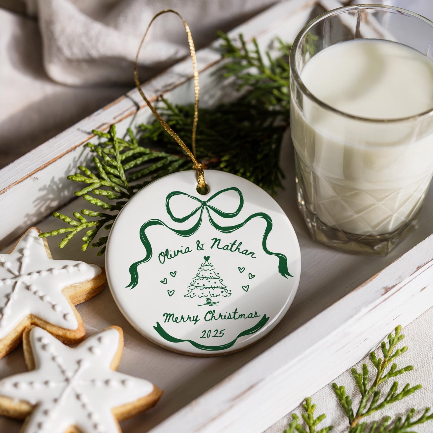 Personalized Couple Christmas Ornament Custom First Christmas Together Bauble New Couple Keepsake Gift For Couple Gift for Girlfriend