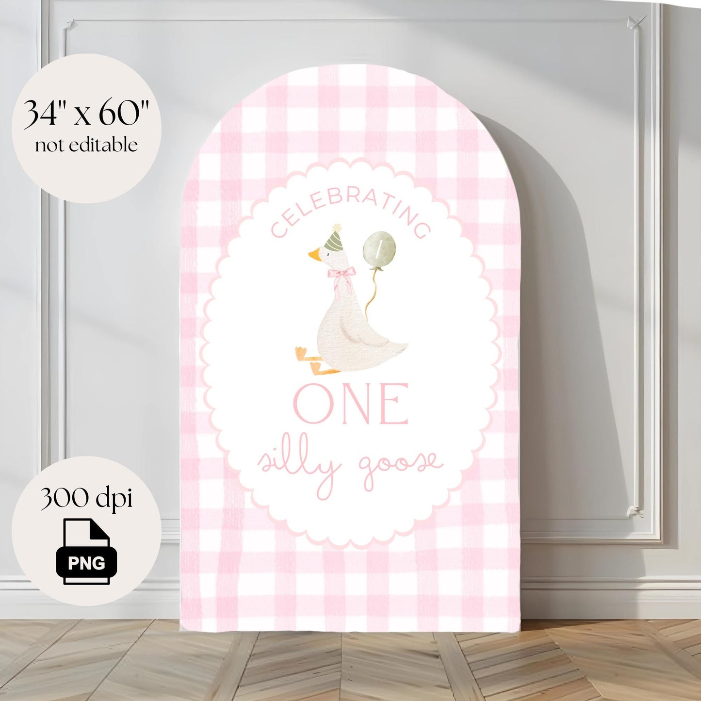 One Silly Goose Birthday Arch Background Goose First Birthday Party Decor Balloon Arch Backdrop One Silly Goose 1st Birthday Photo Backdrop
