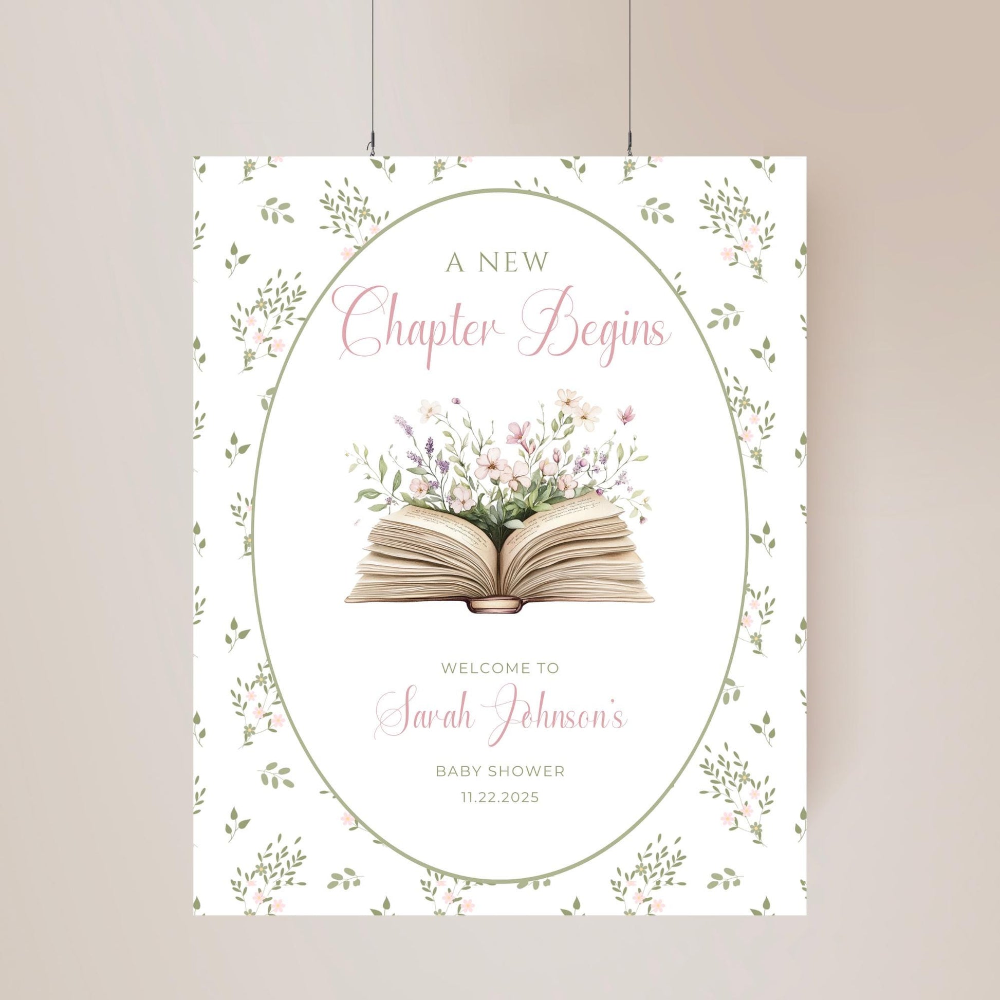 Storybook Baby Shower Bundle New Chapter Begins Baby Shower Invite Book themed Baby Sprinkle Storybook Baby Shower Decor New Tale Printable
